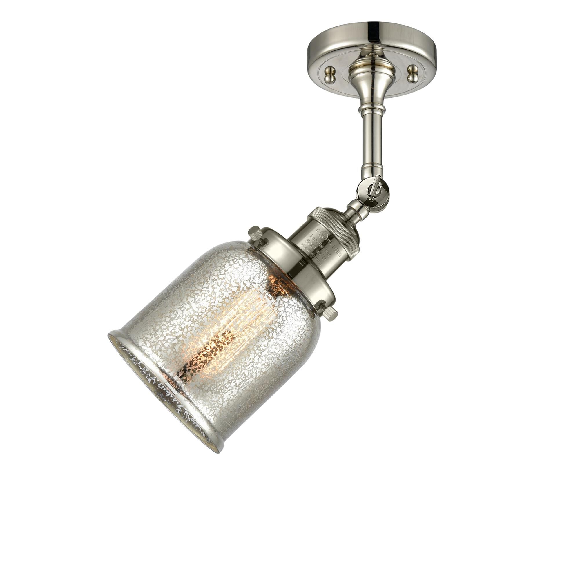 Bruno Marashlian Small Bell 5 Inch 1 Light Semi Flush Mount by Innovations Lighting
