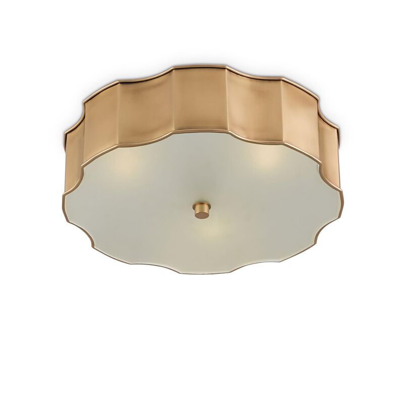 Wexford 19 Inch 3 Light Flush Mount by Currey and Company