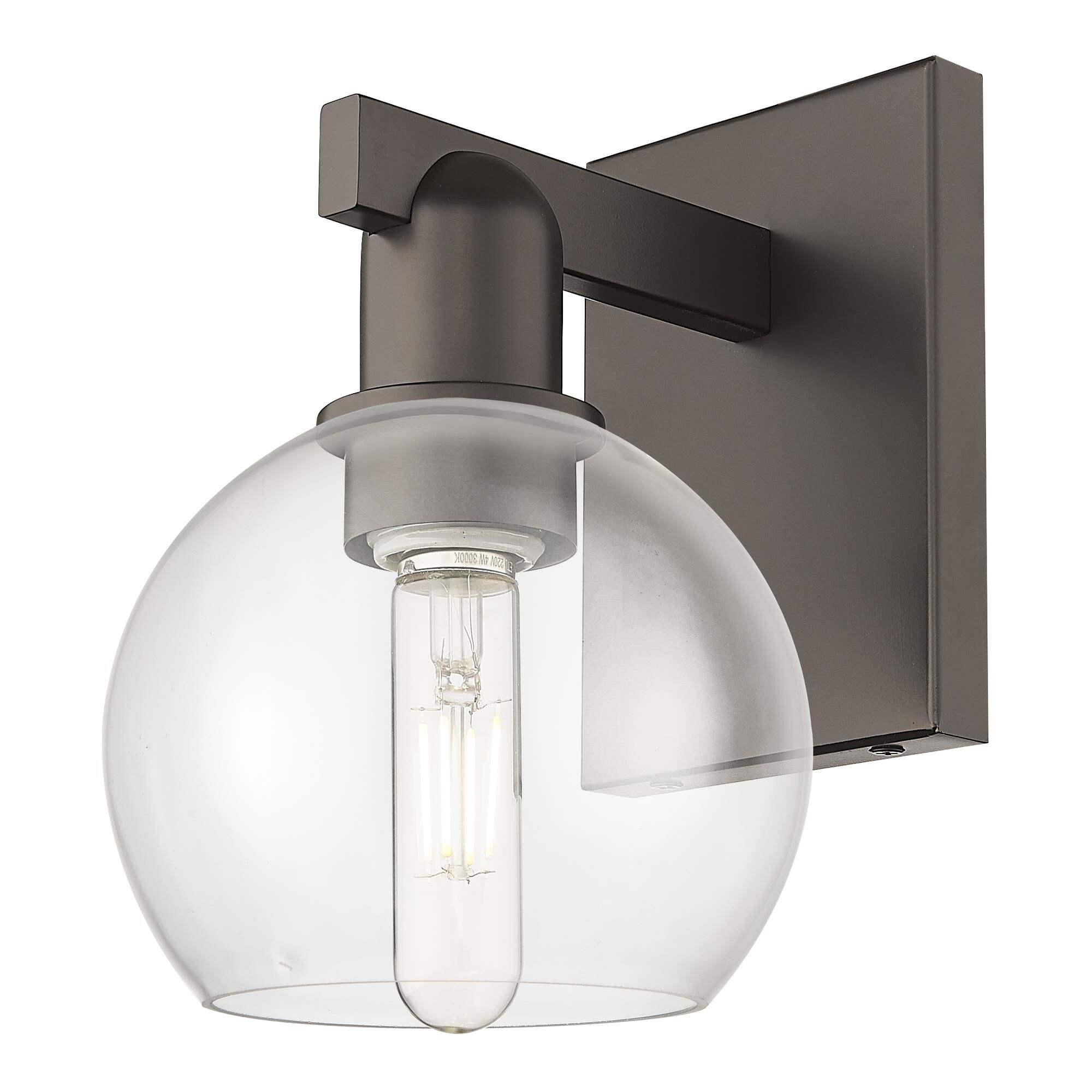 Shown in Oil Rubbed Bronze finish and Clear glass