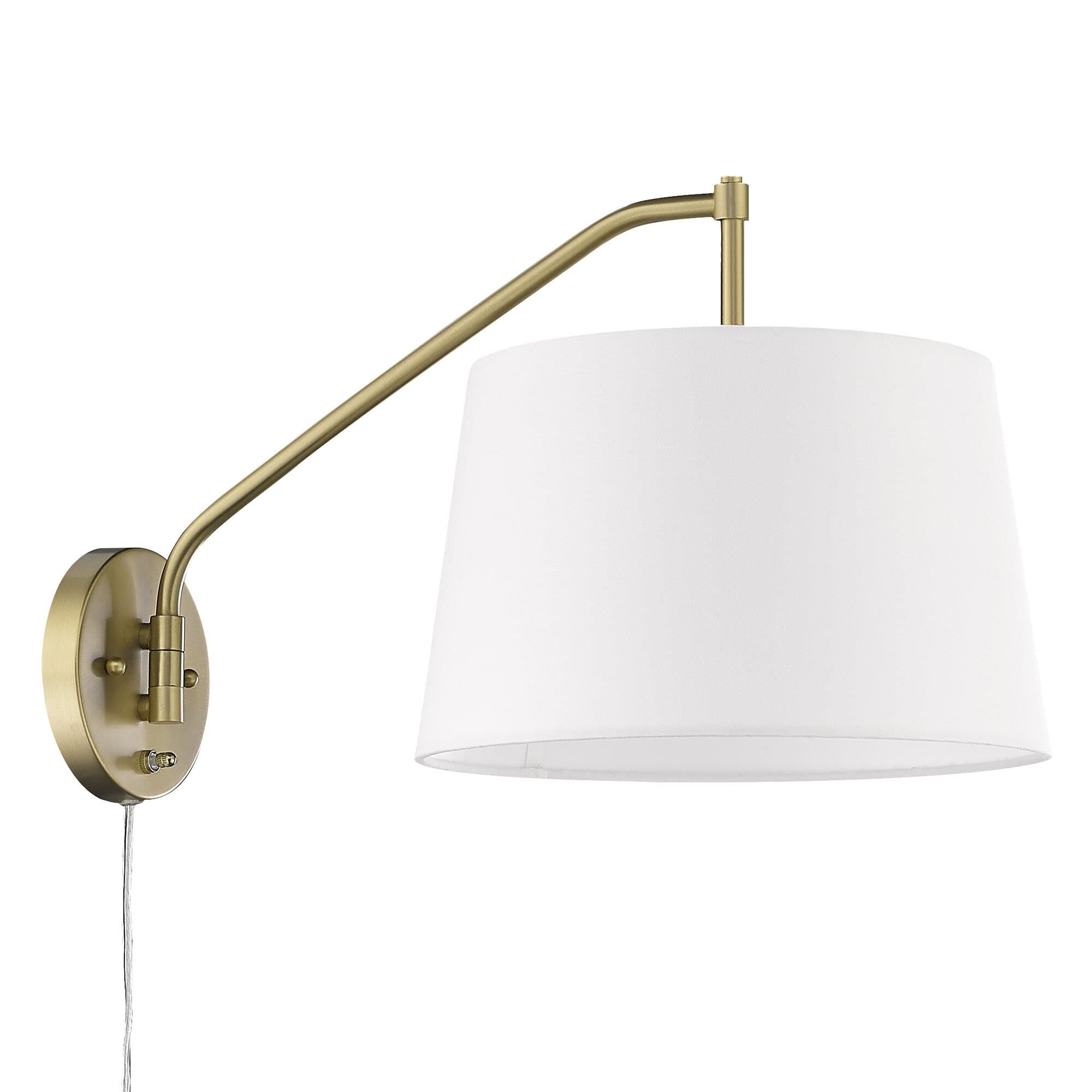 Ryleigh 19 Inch Wall Swing Lamp by Golden Lighting