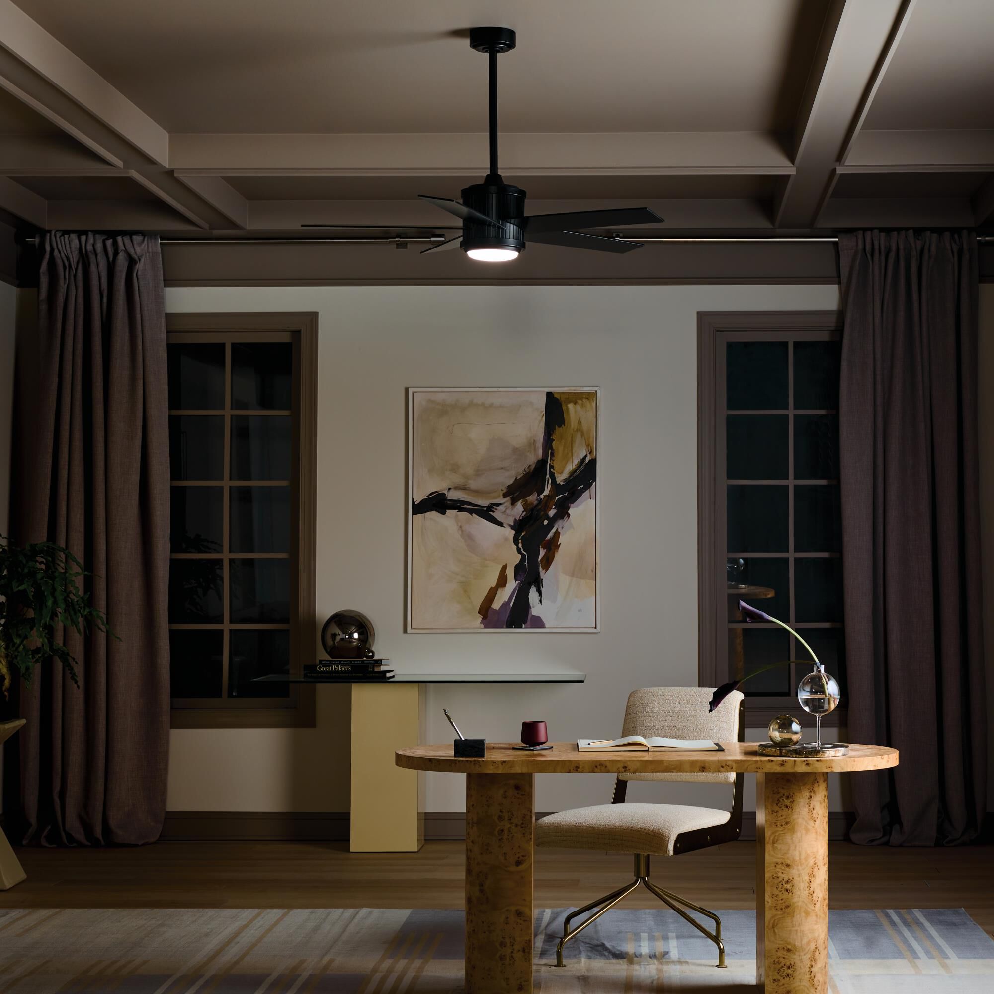 Shown in Satin Black finish and Etched Cased Opal glass