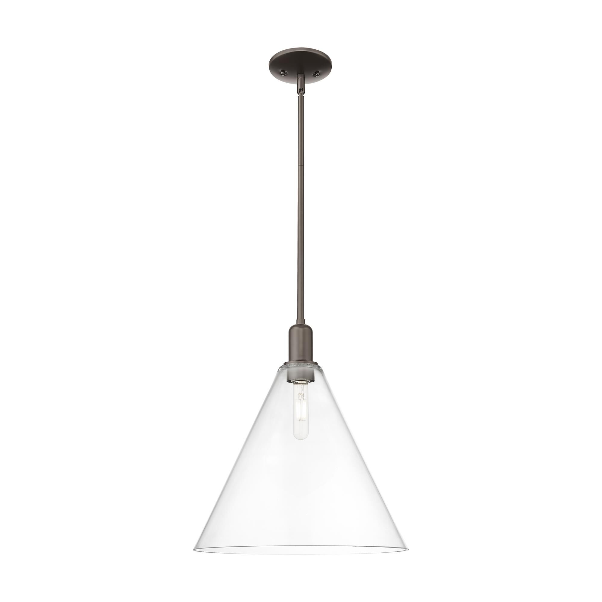 Shown in Oil Rubbed Bronze finish and Clear glass