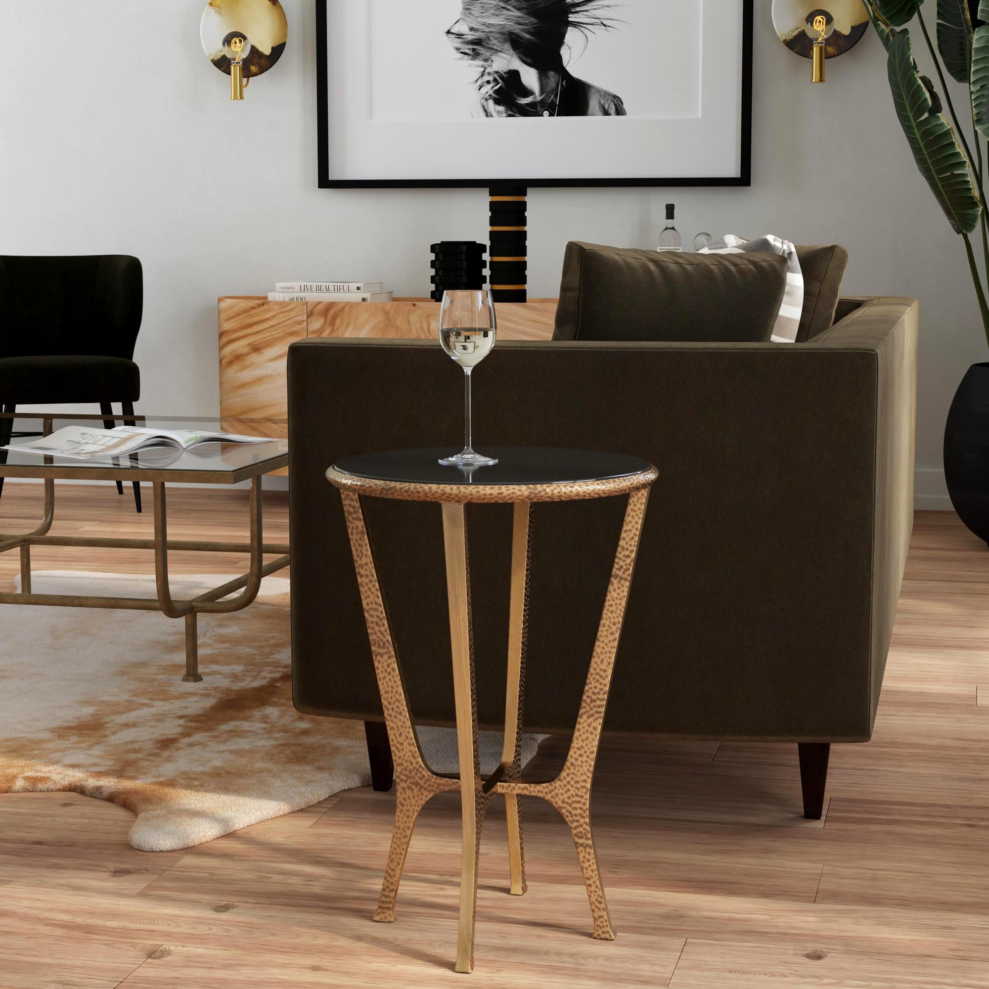 Shown in Antique Gold finish