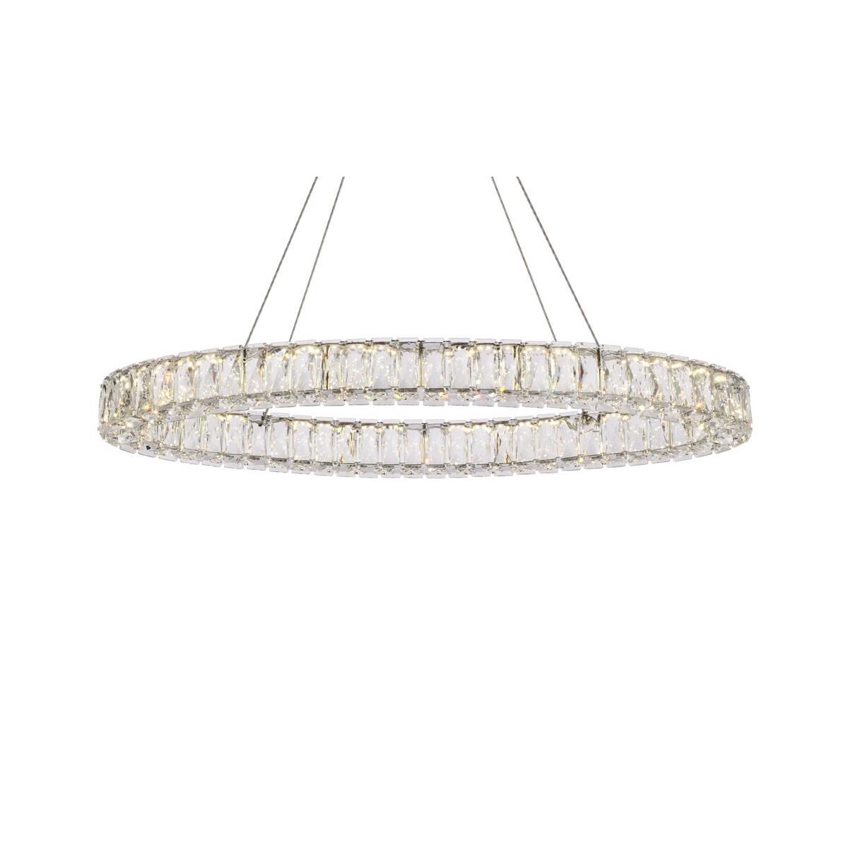 Monroe Linear Suspension Light by Elegant Lighting