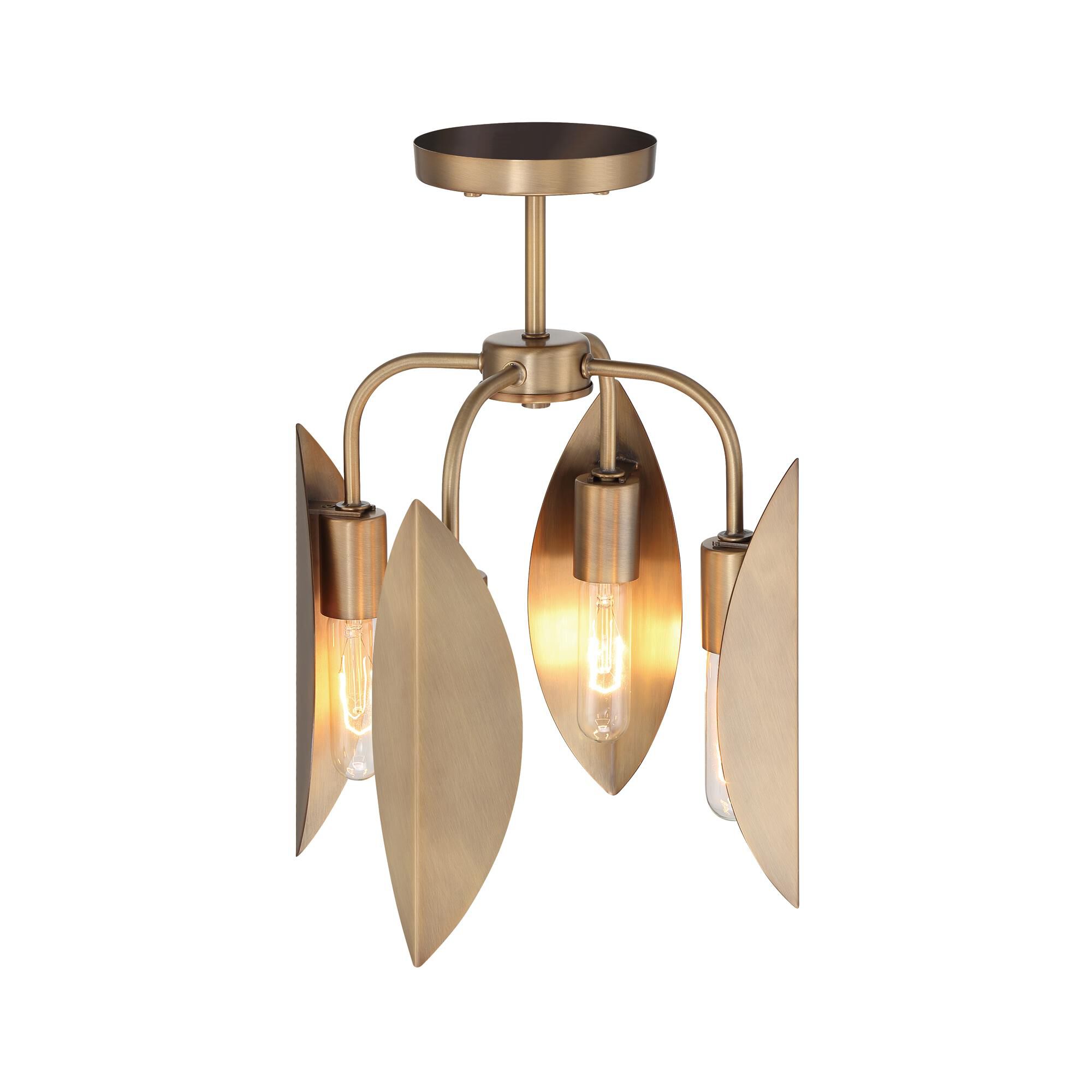 Eden 12 Inch 4 Light Semi Flush Mount by Designers Fountain