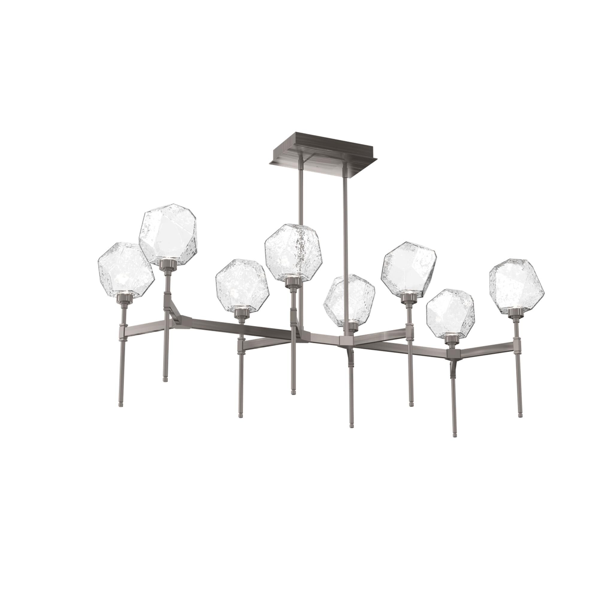 Shown in Graphite finish and Clear glass