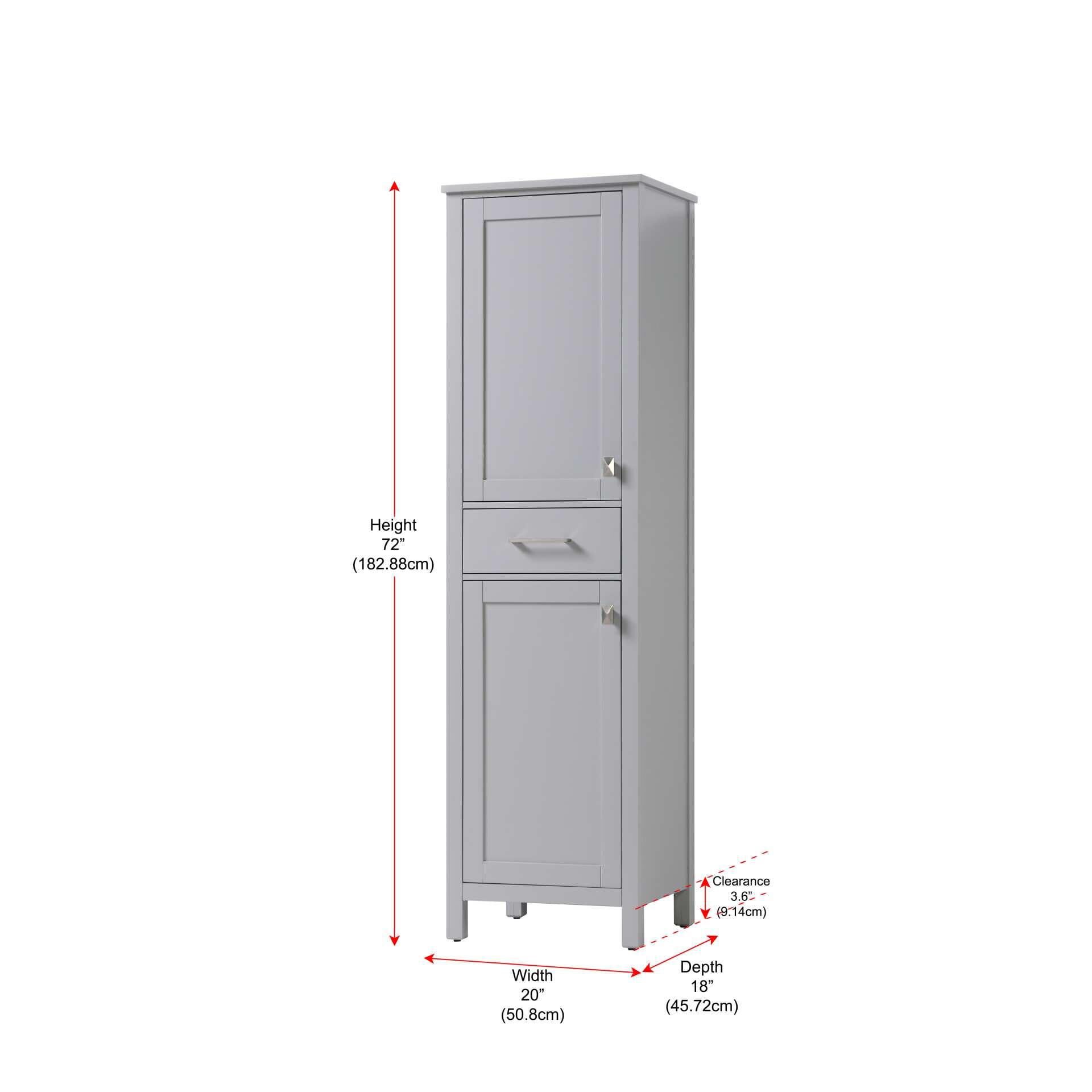 Irene 72 Inch Storage Cabinet by Elegant Decor