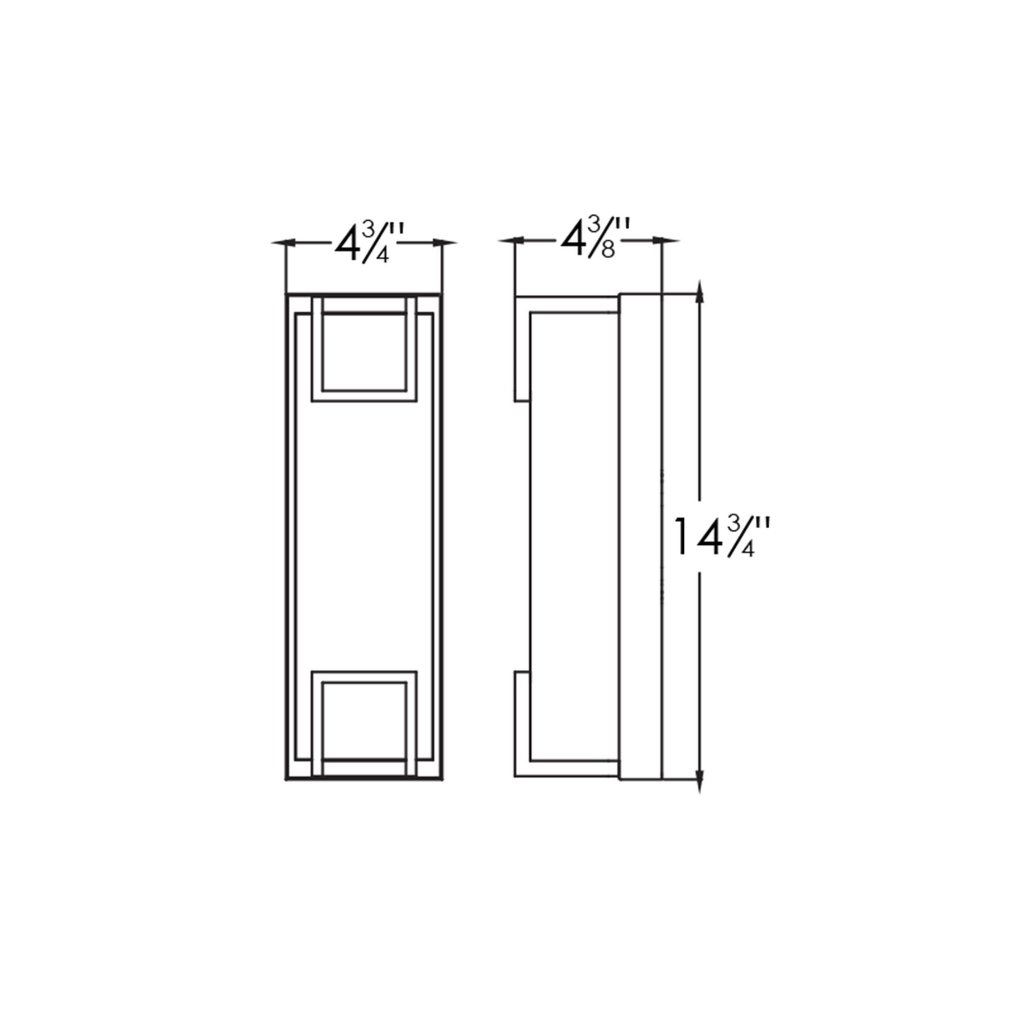 Beaumont 14 Inch Tall LED Outdoor Wall Light by AFX Lighting