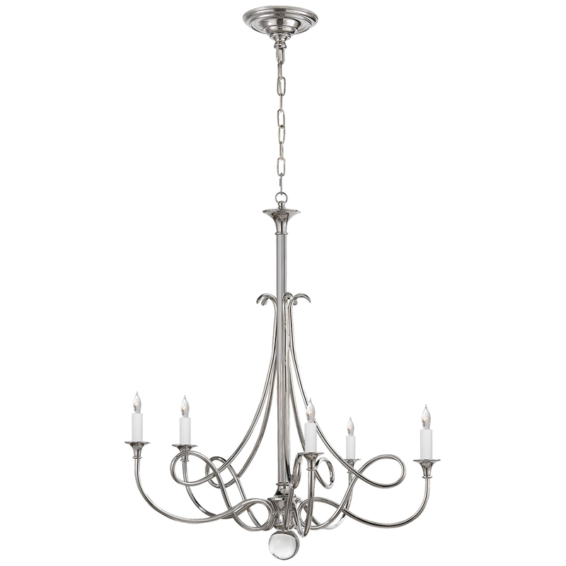 Eric Cohler Double Twist 26 Inch 5 Light Chandelier by Visual Comfort Signature Collection