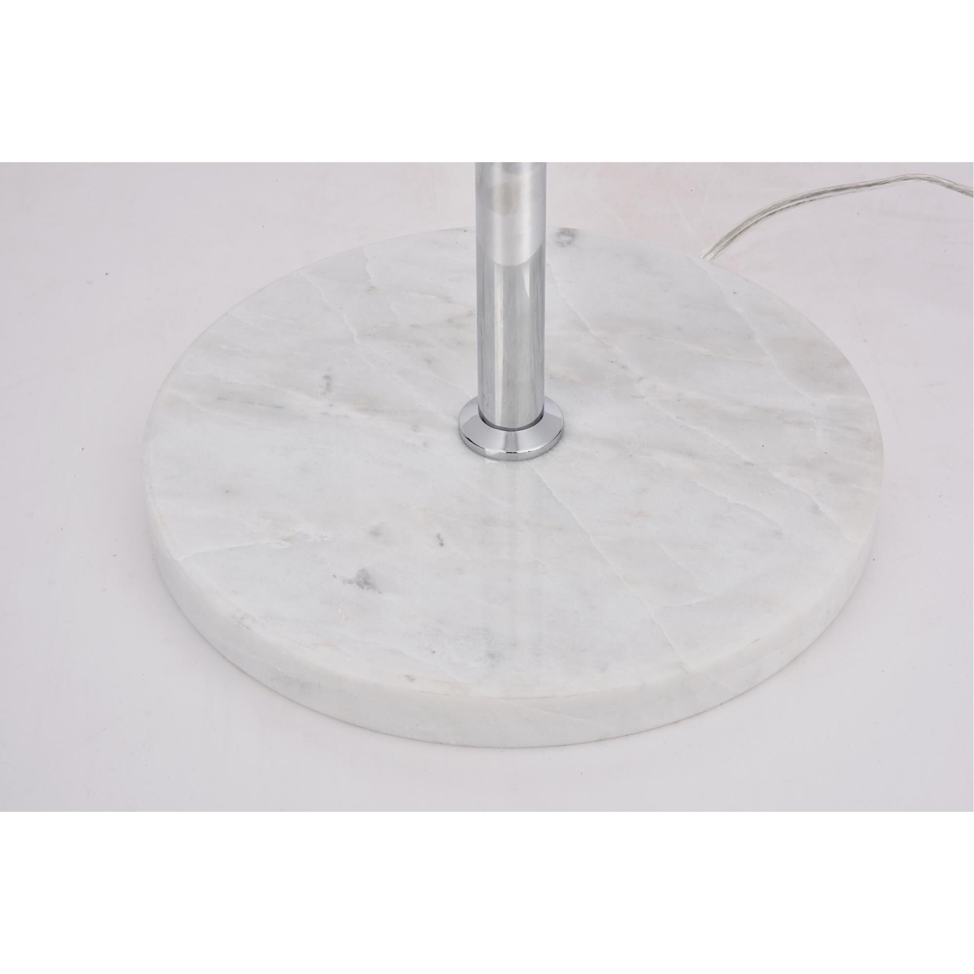 Shown in Chrome finish and Frosted White  glass