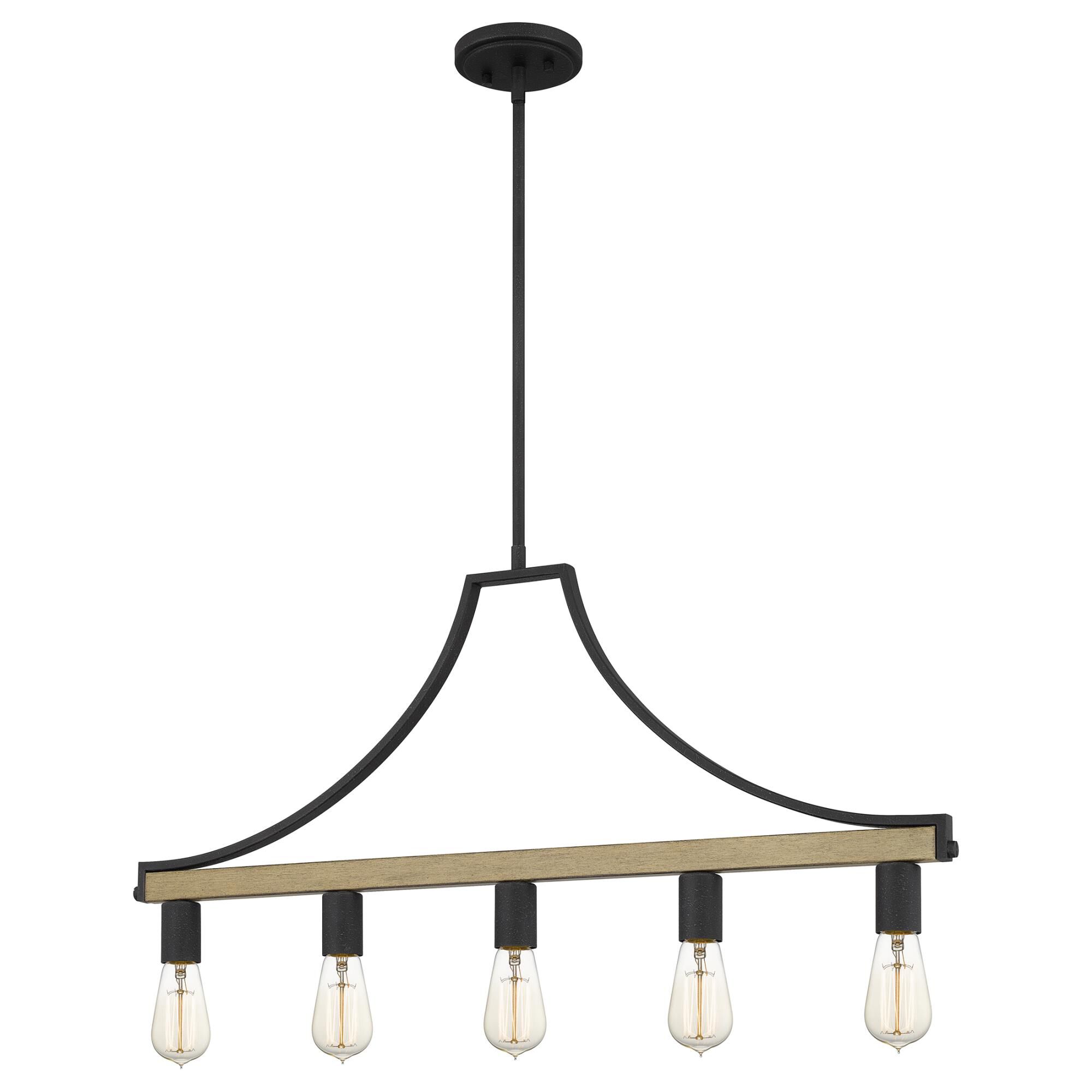 Colombes 34 Inch 5 Light Linear Suspension Light by Quoizel