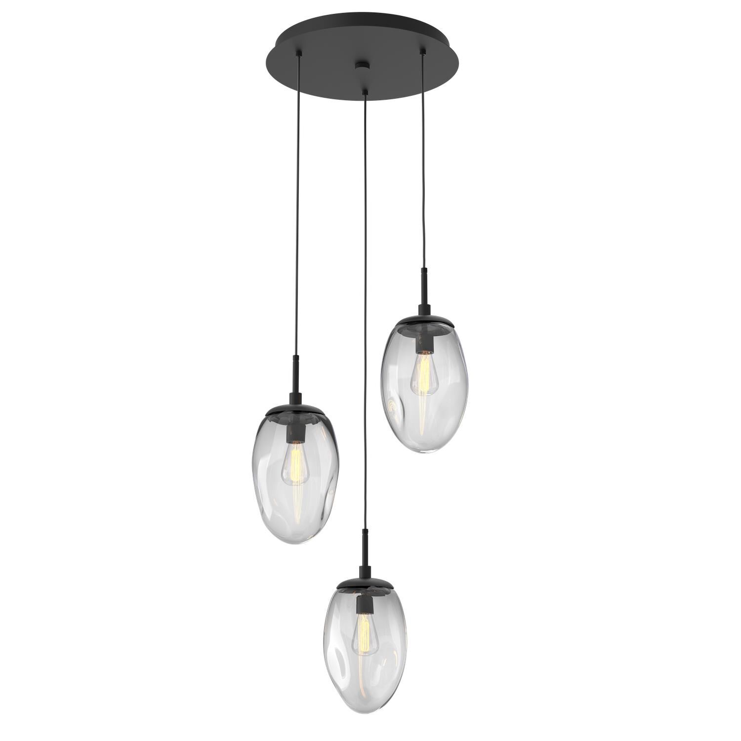 Levi Wilson Nebula 20 Inch 3 Light Multi Light Pendant by Hammerton Studio