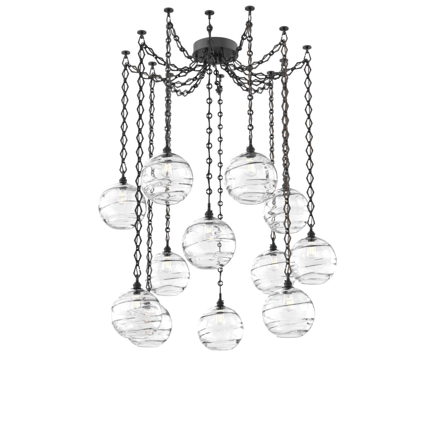 Levi Wilson Terra 18 Inch Multi Pendant Light by Hammerton Studio