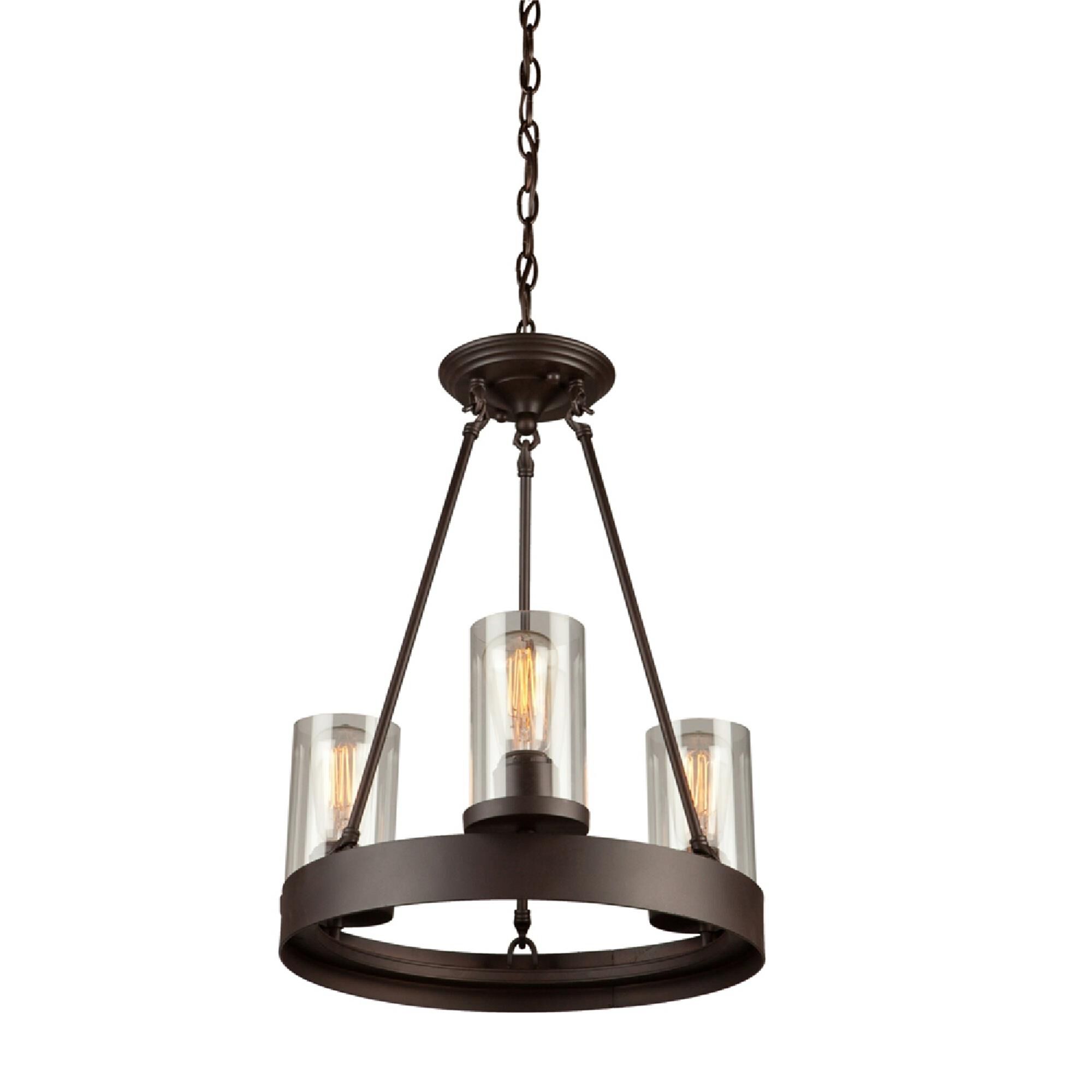 Menlo Park 17 Inch 3 Light Mini Chandelier by Artcraft