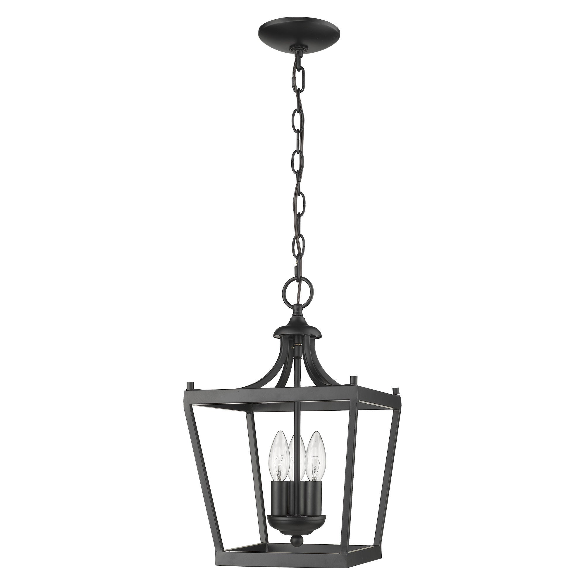 Shown in Matte Black finish and -- glass and -- shade