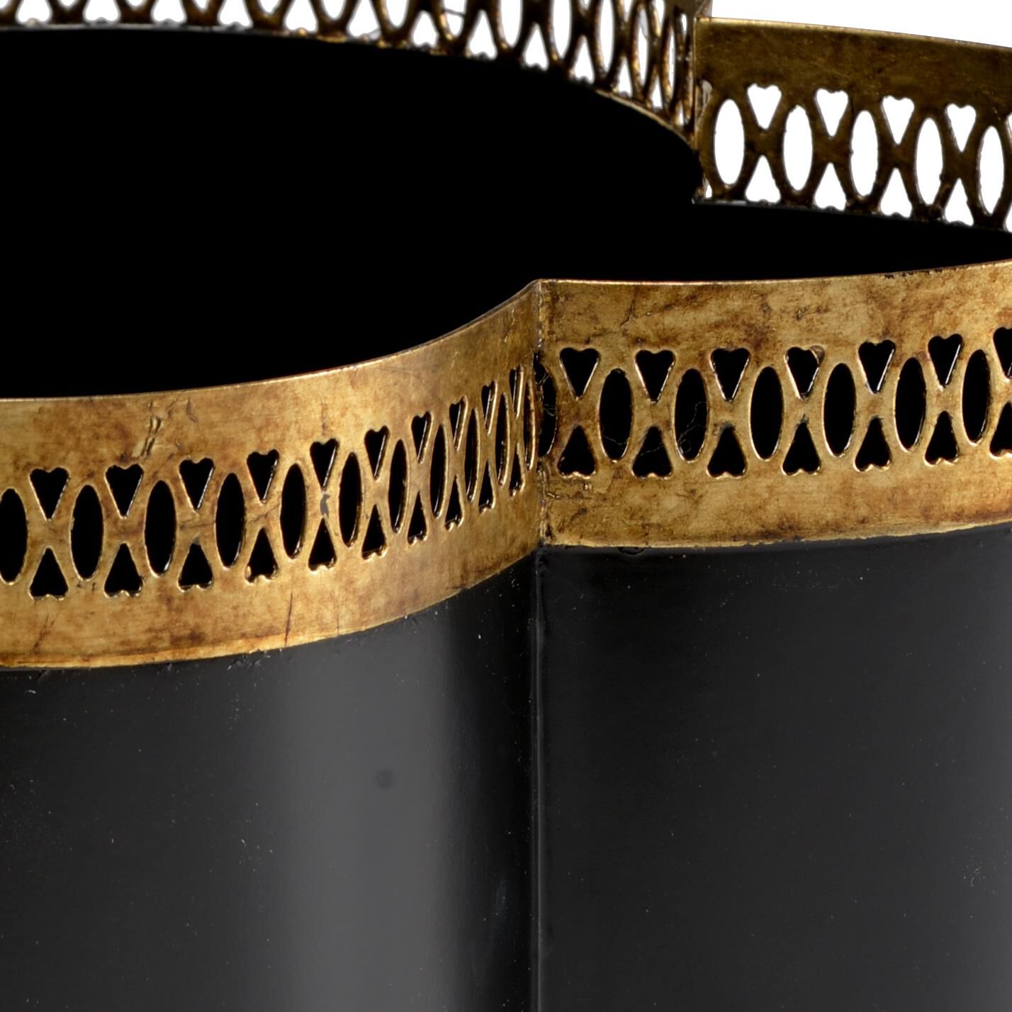 Shown in Black - Antique Gold Details finish