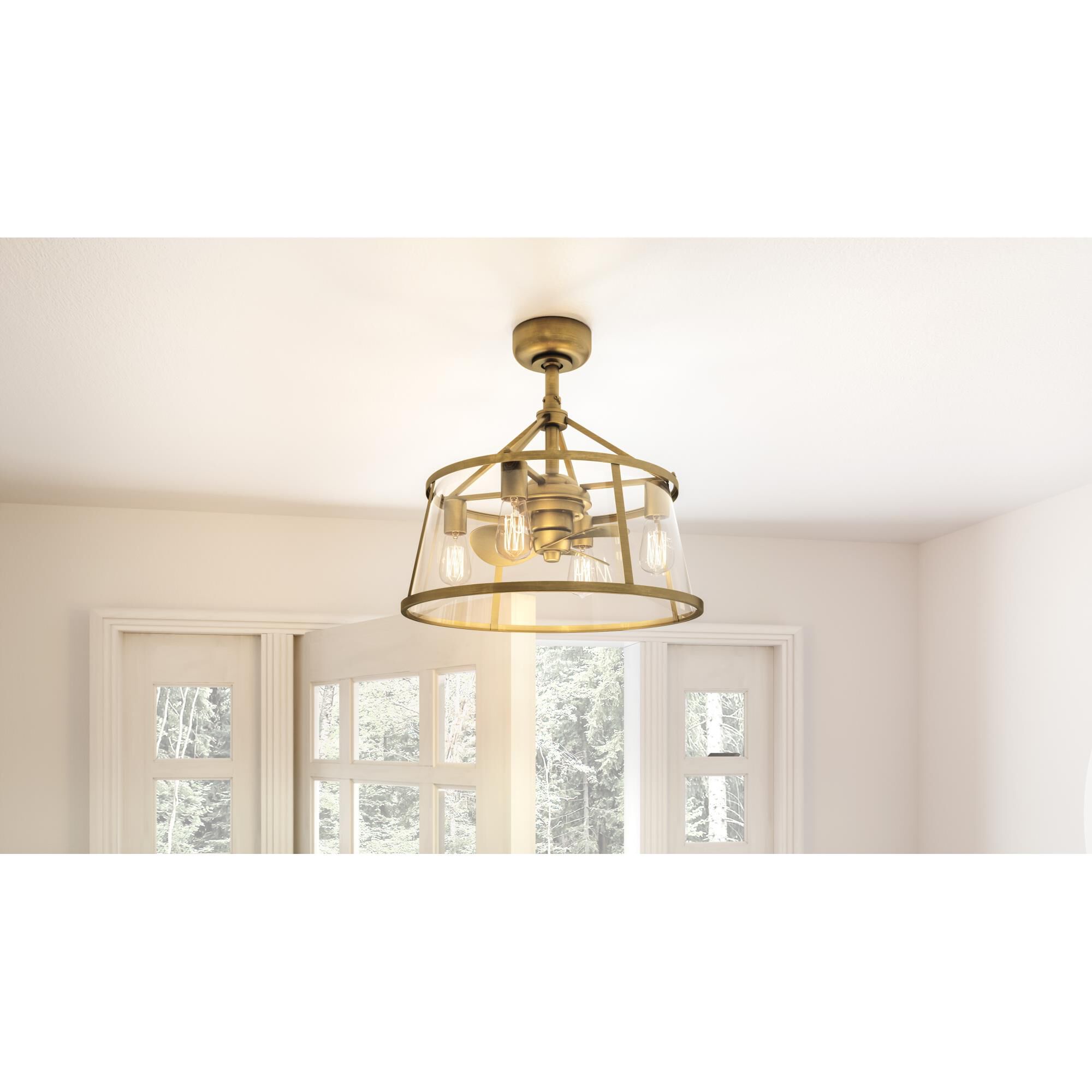Barlow 22 Inch Chandelier Ceiling Fan by Quoizel