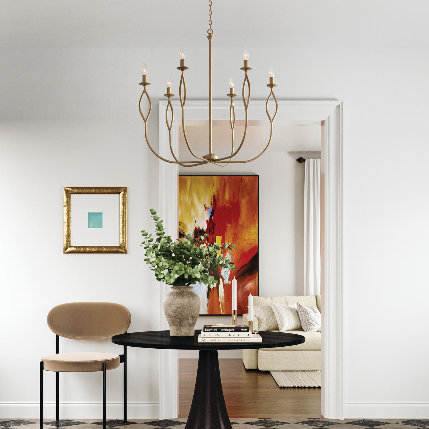 Cohen 22 Inch 6 Light Chandelier by Capital Lighting Fixture Company