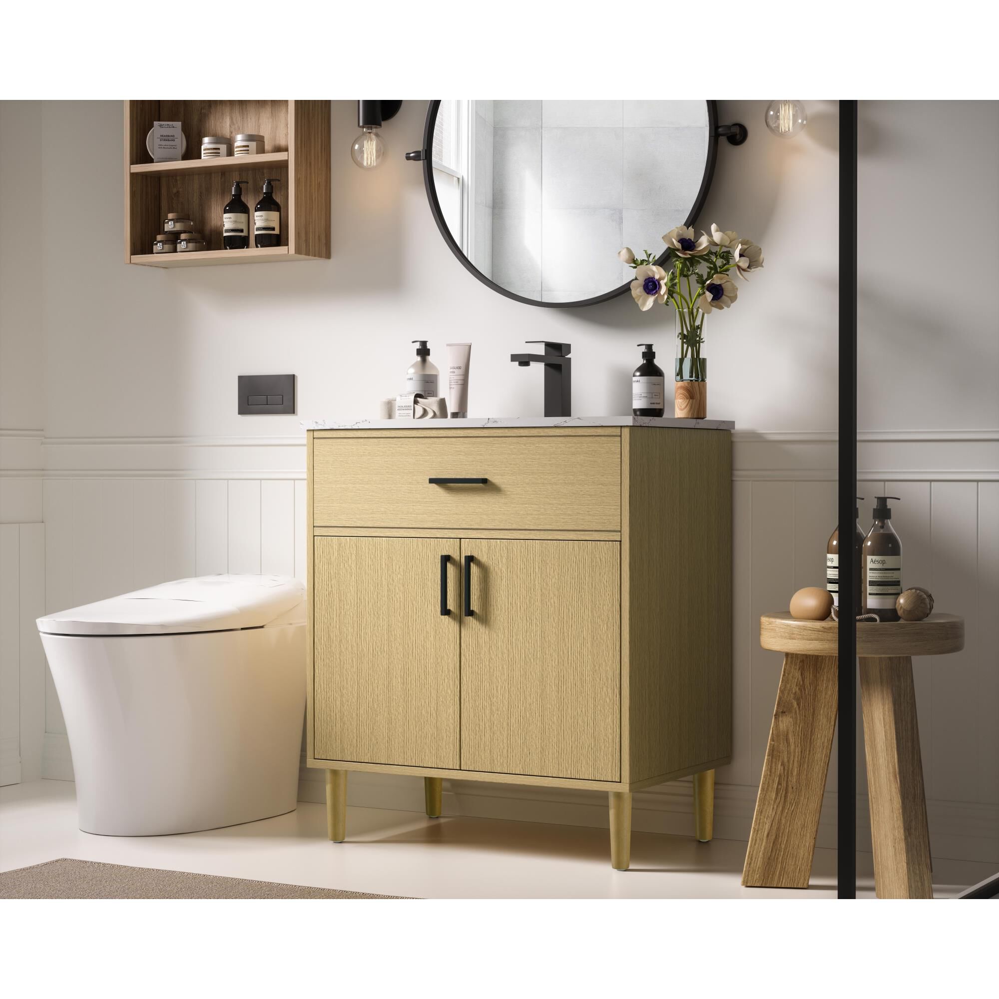 Shown in Honey Brown finish