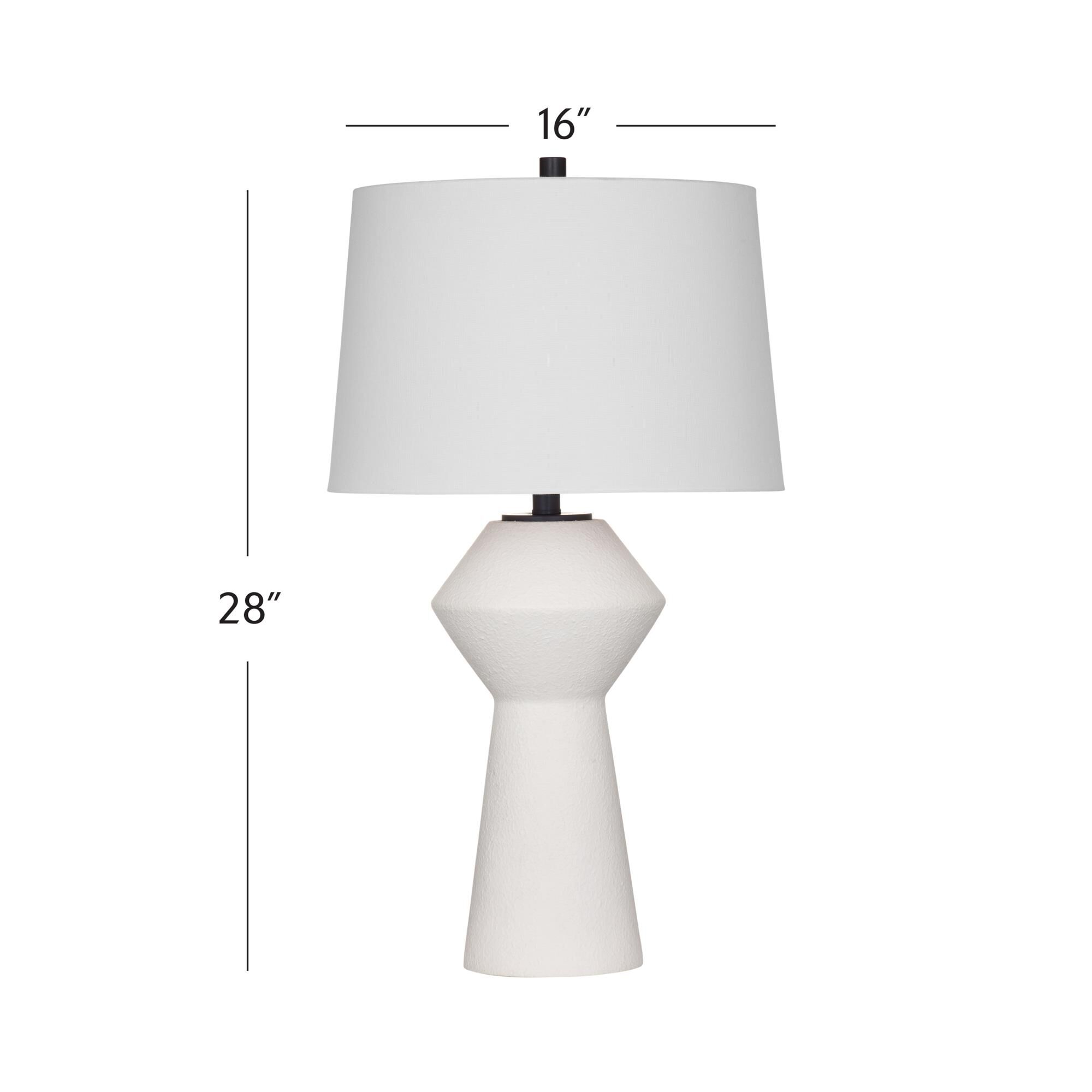 Shown in Matte White finish and White shade