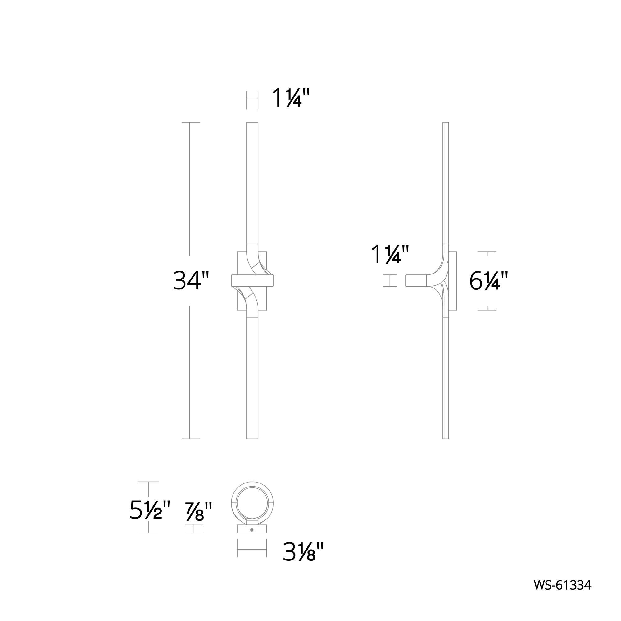 dweLED Loophole 34 Inch LED Wall Sconce