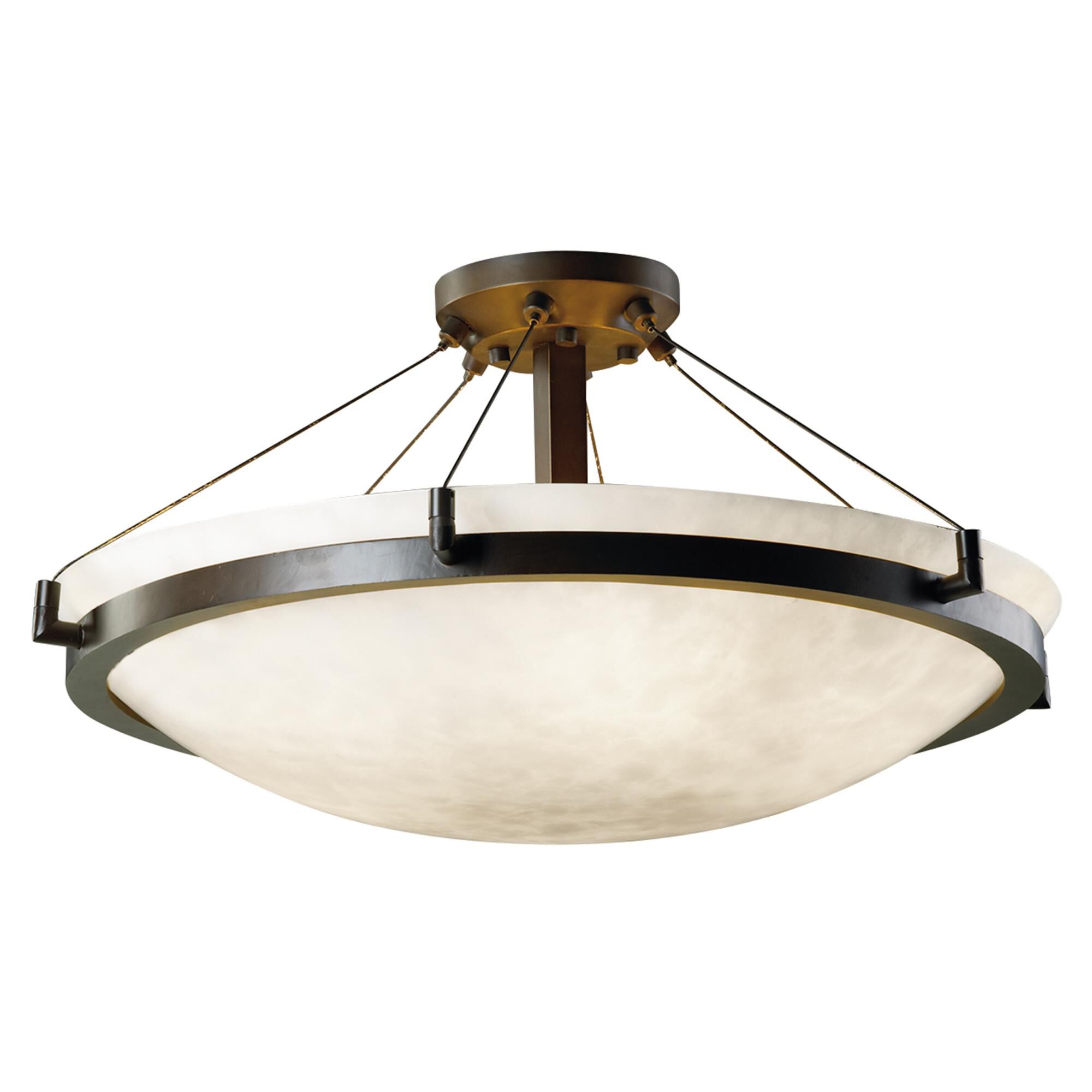 Clouds 27 Inch 6 Light Semi Flush Mount by Justice Design Group