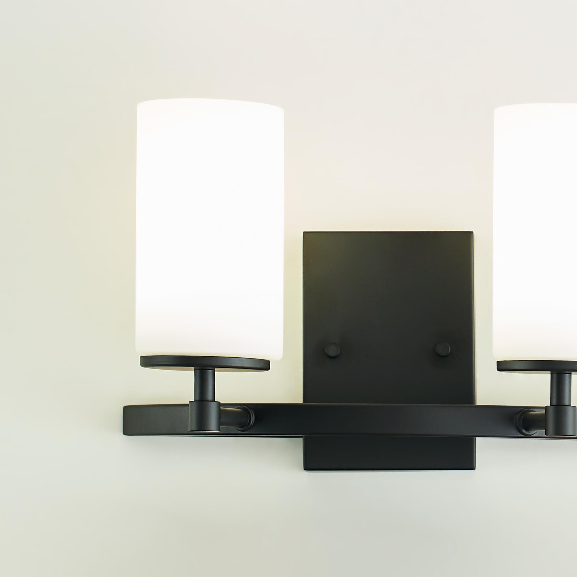 Shown in Midnight Black finish and Etched and White Inside glass