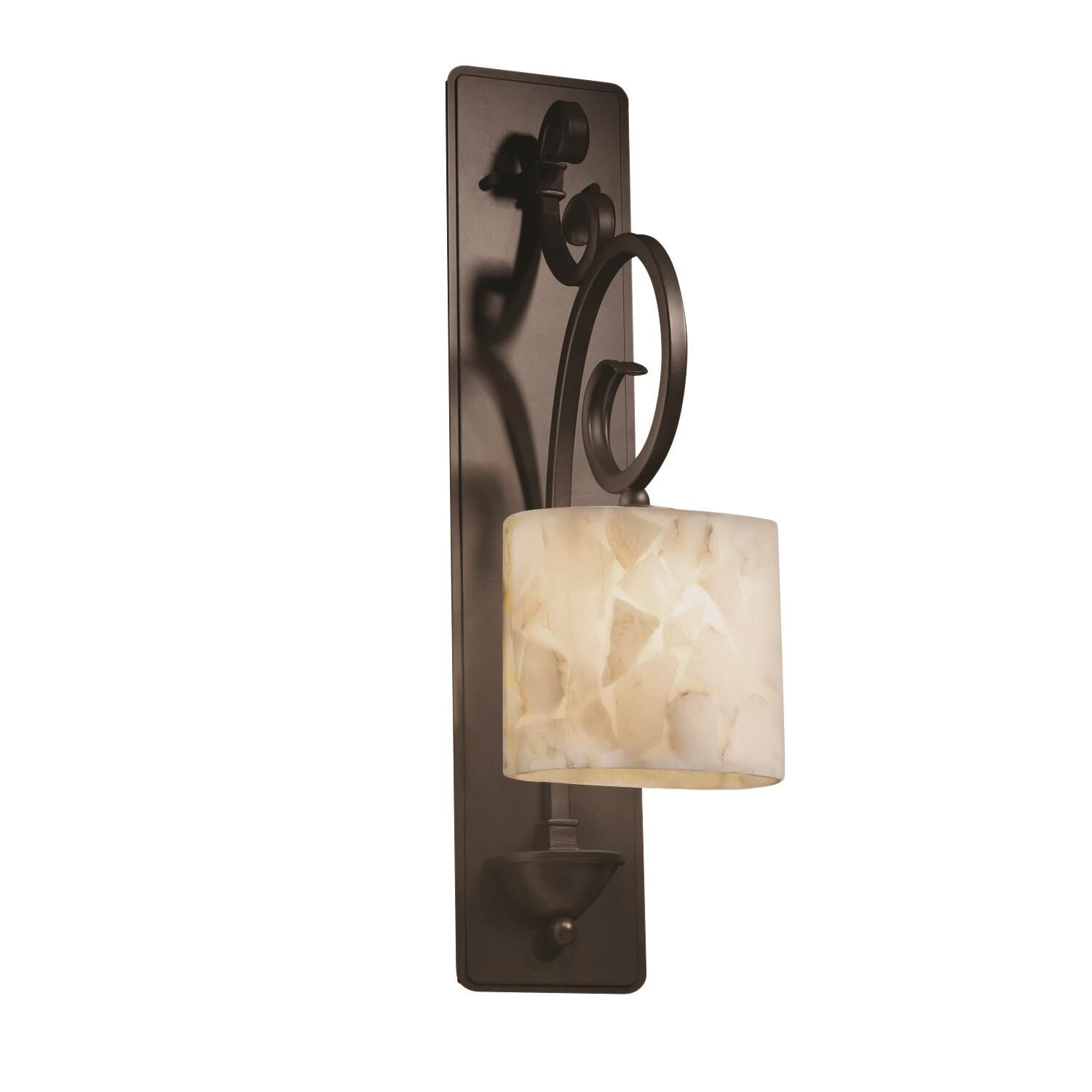 Justice Design Group Alabaster Rocks! 11 Inch Wall Sconce