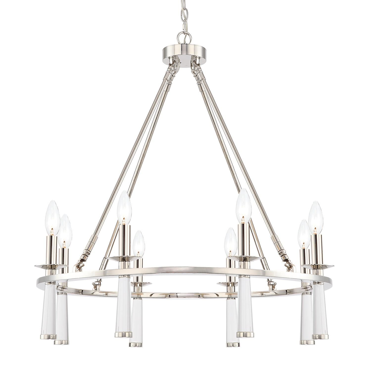 Baxter 31 Inch 8 Light Chandelier by Crystorama