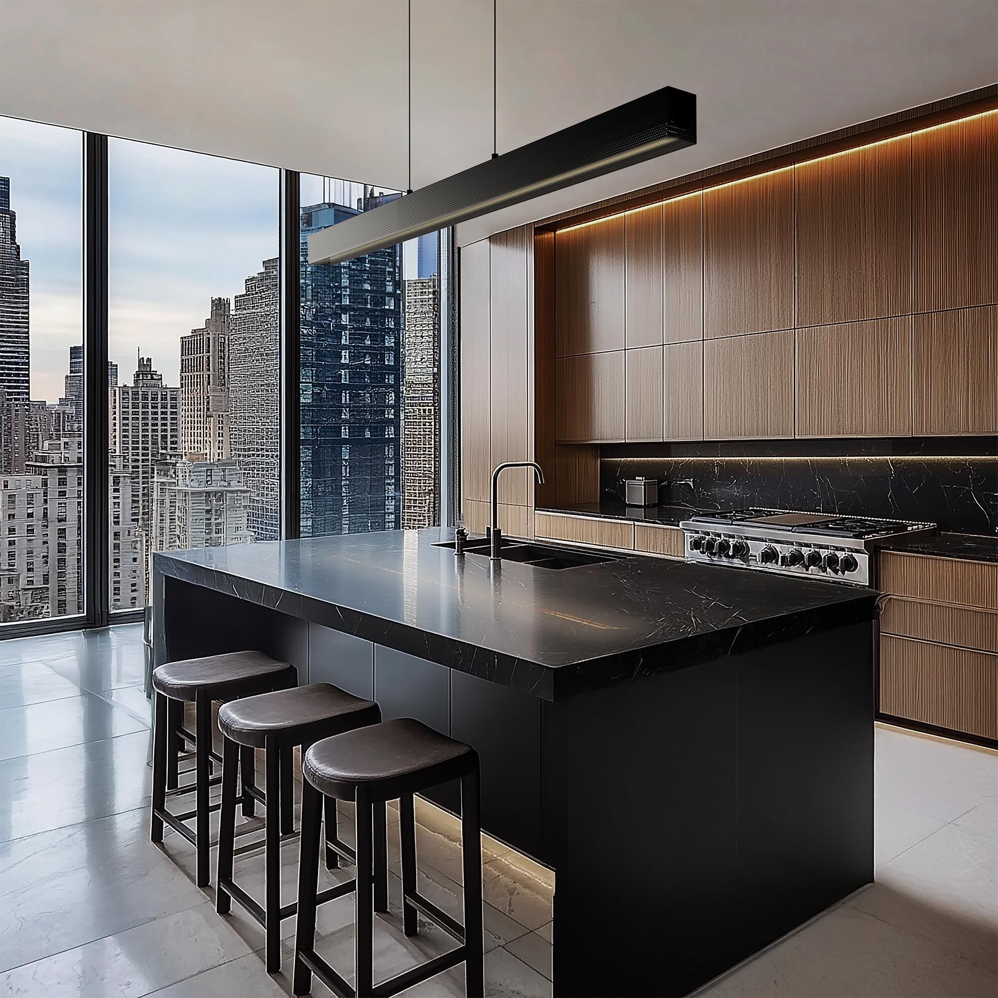 Shown in Black finish