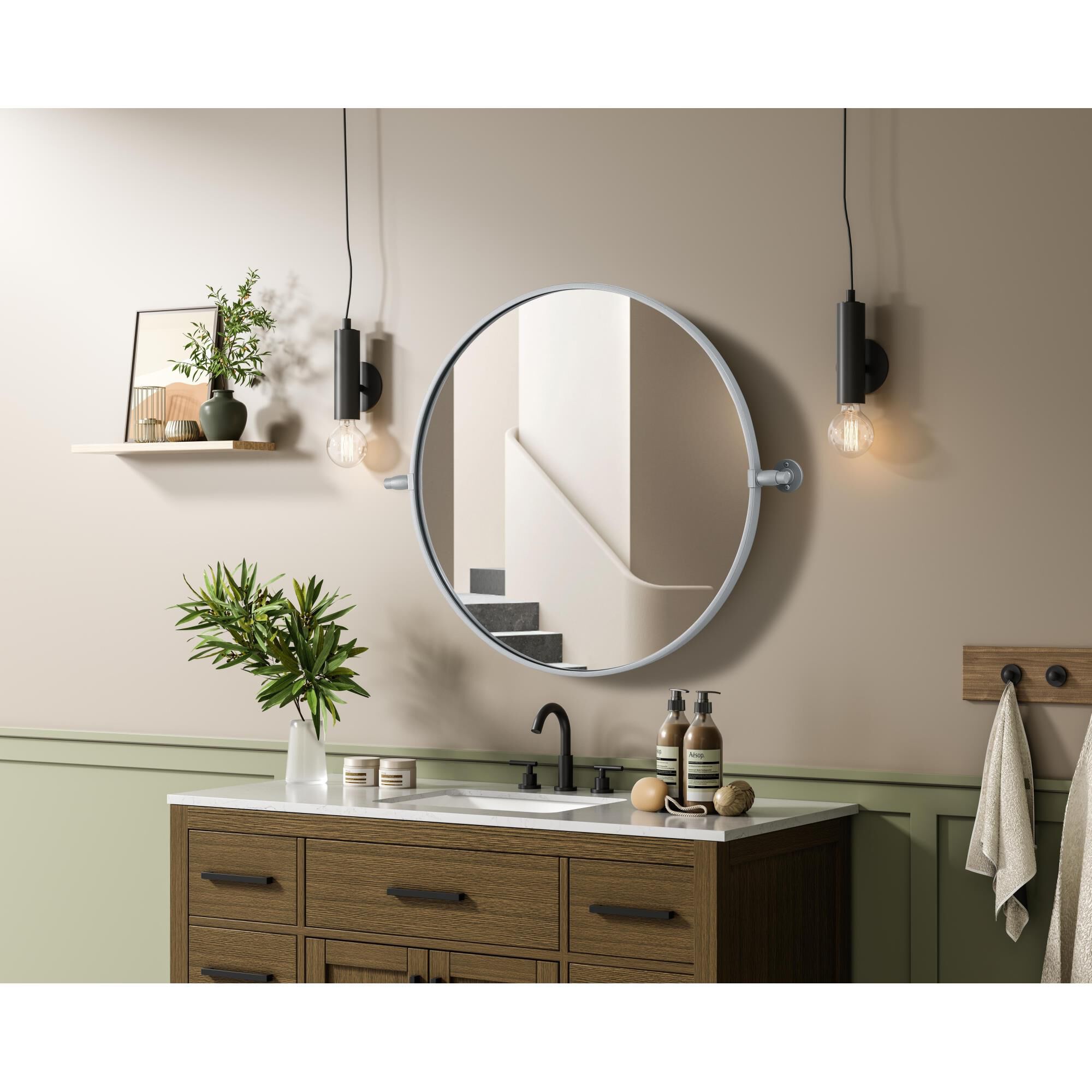 Amoura 24 Inch Deocrative Mirror by Elegant Dcor