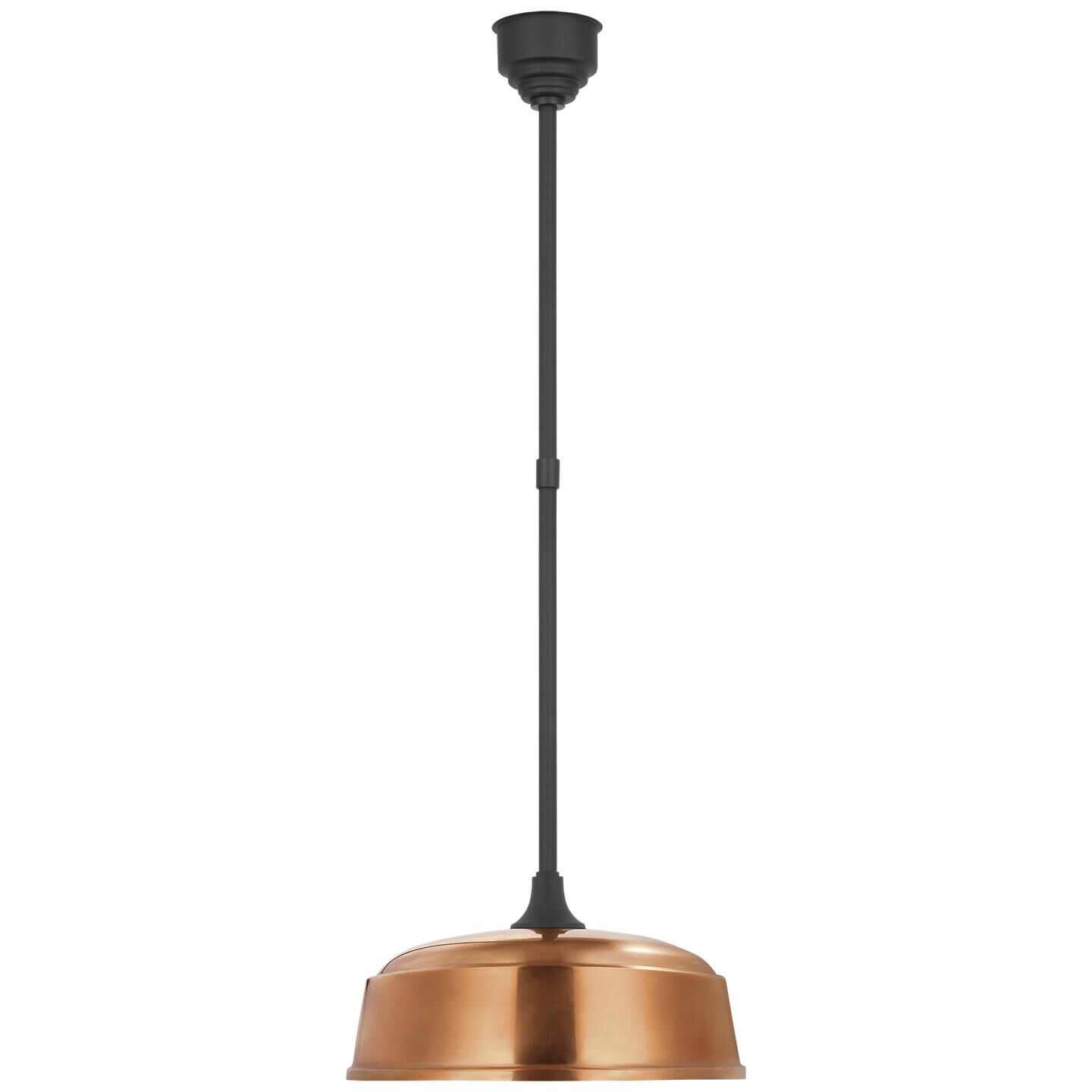 Shown in Matte Black finish and Copper shade