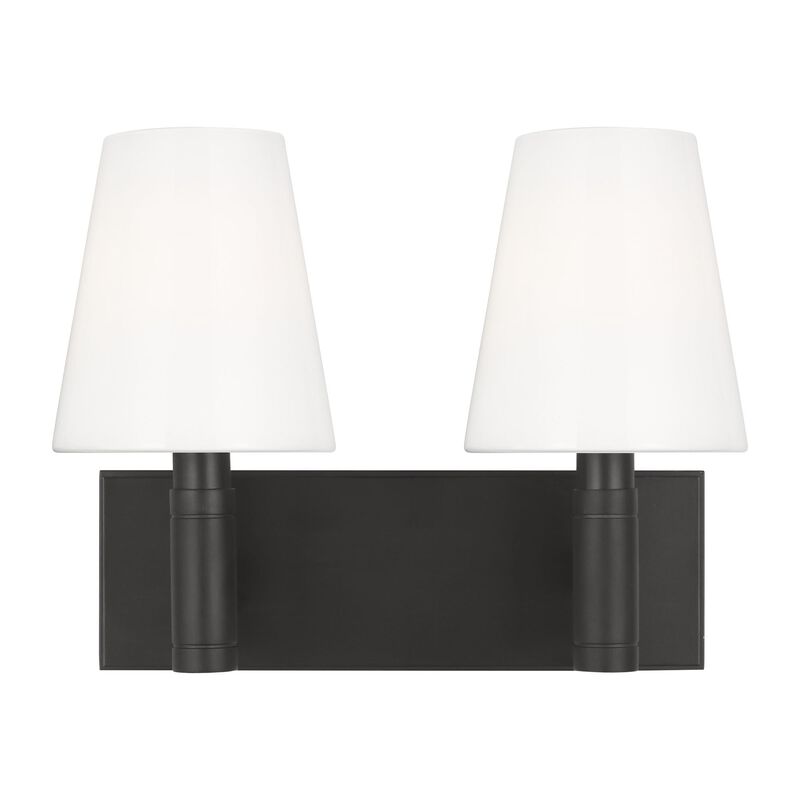 Thomas O'Brien Beckham Classic 13 Inch 2 Light Bath Vanity Light by Visual Comfort Studio