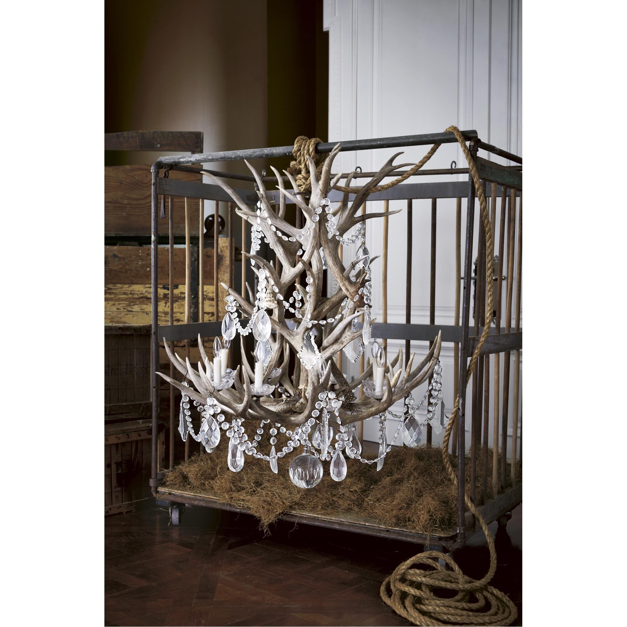 Ralph Lauren Straton 36 Inch 8 Light Chandelier by Ralph Lauren