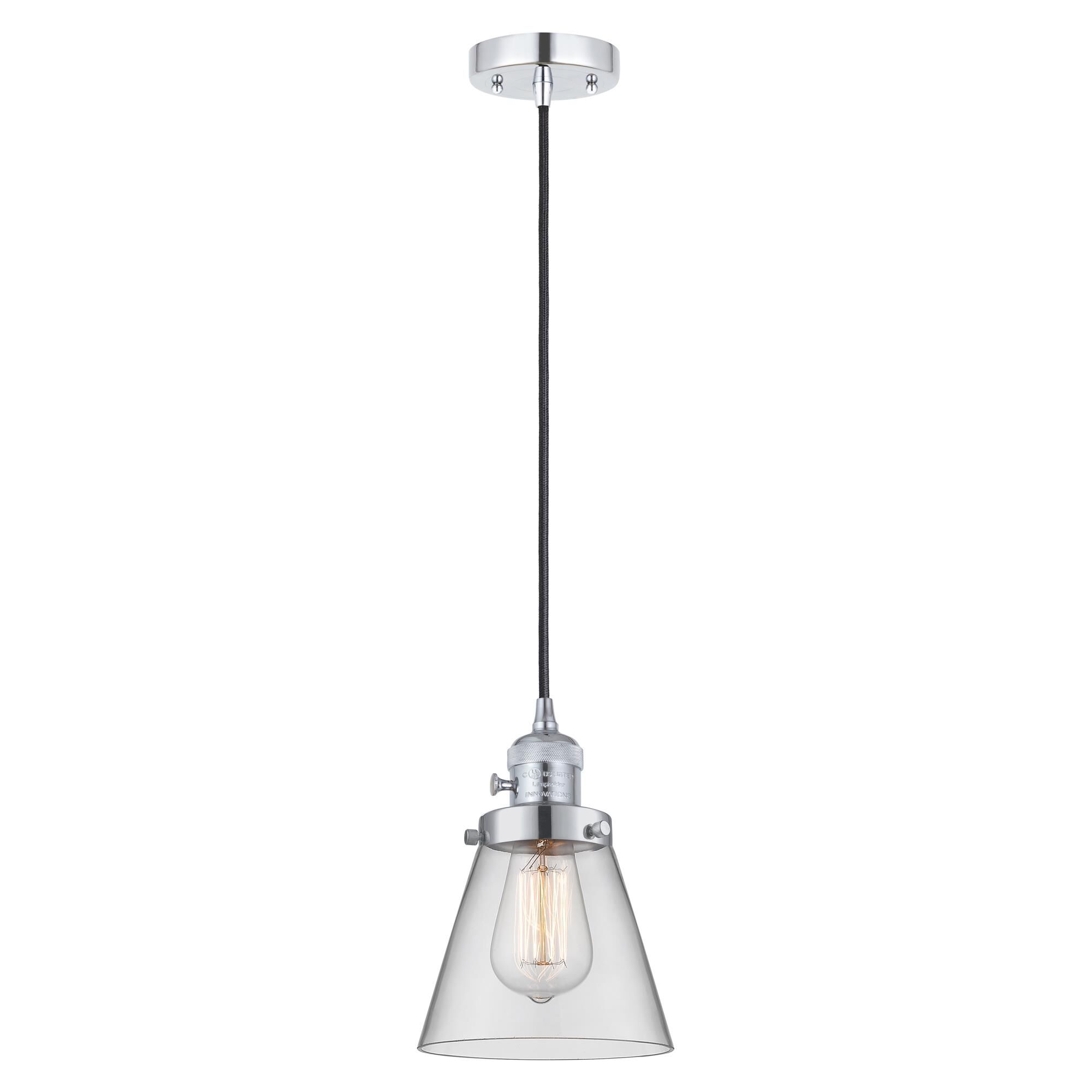 Shown in Polished Chrome finish and Clear glass