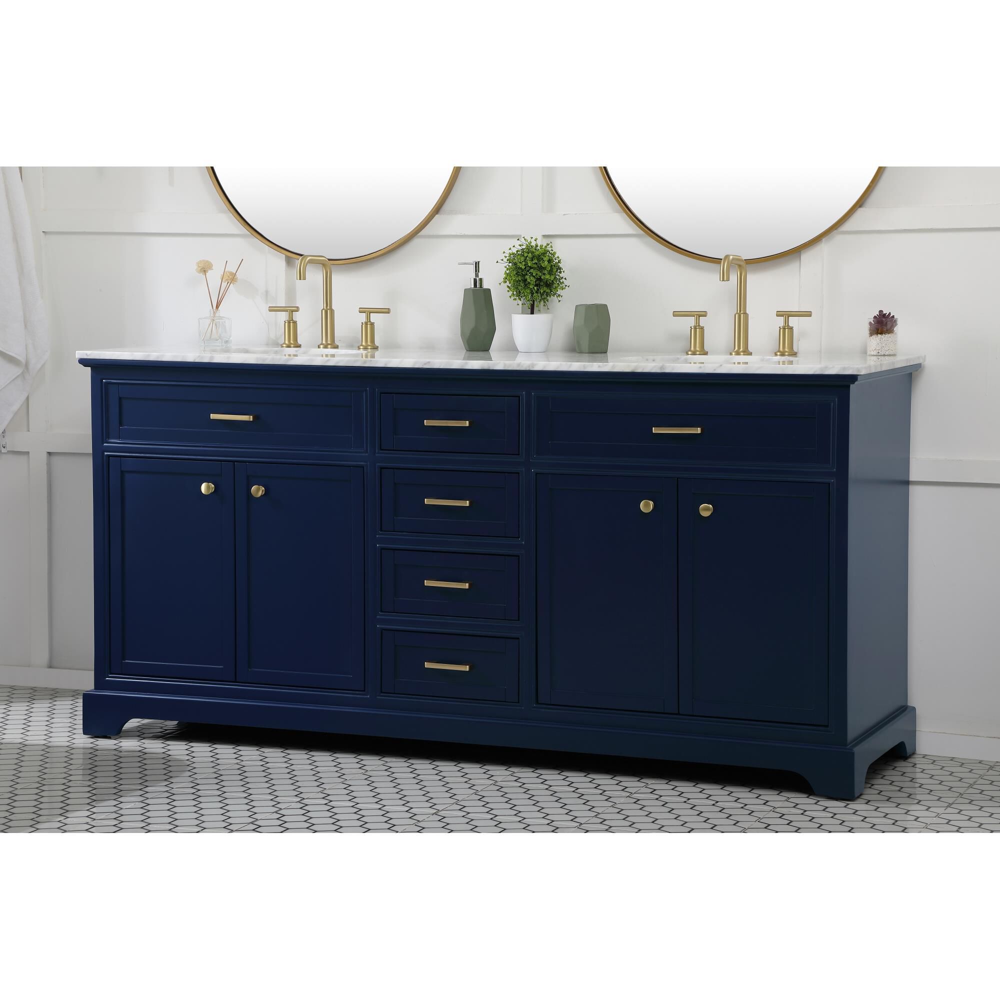 Shown in Blue finish