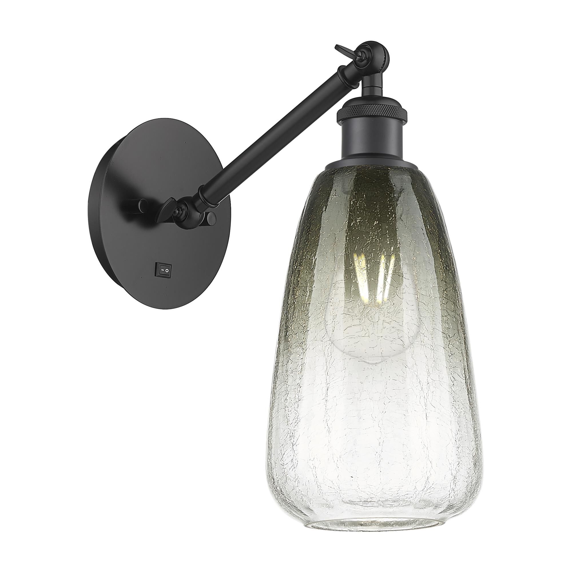 Shown in Matte Black finish and Slate glass