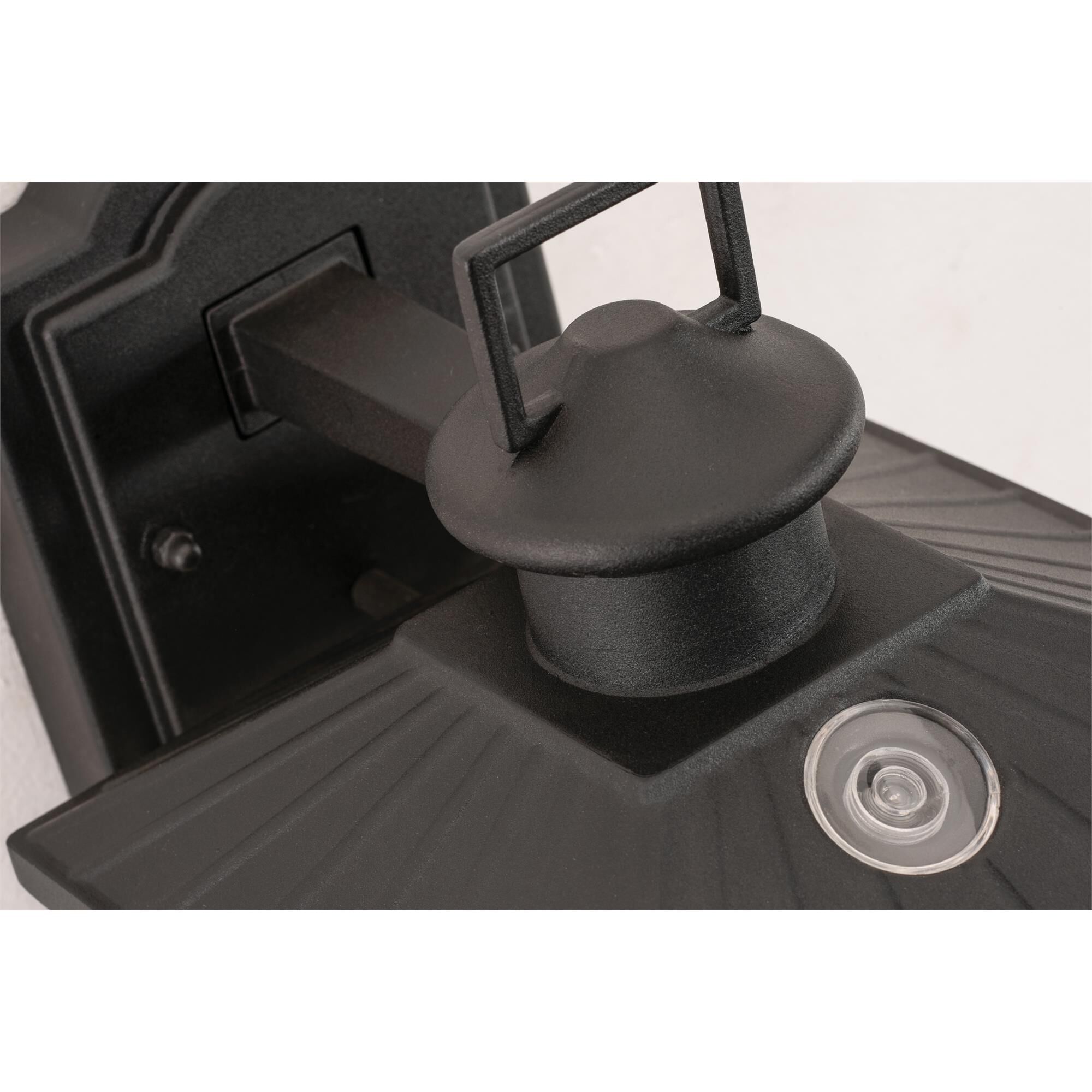 Shown in Black finish and Clear Water glass