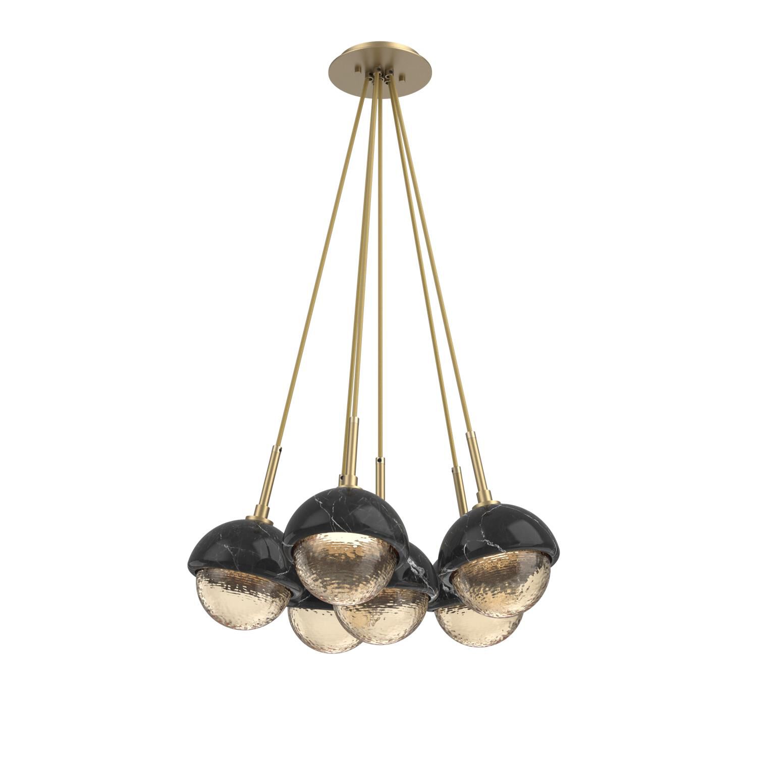 Levi Wilson Cabochon 19 Inch Multi Pendant Light by Hammerton Studio
