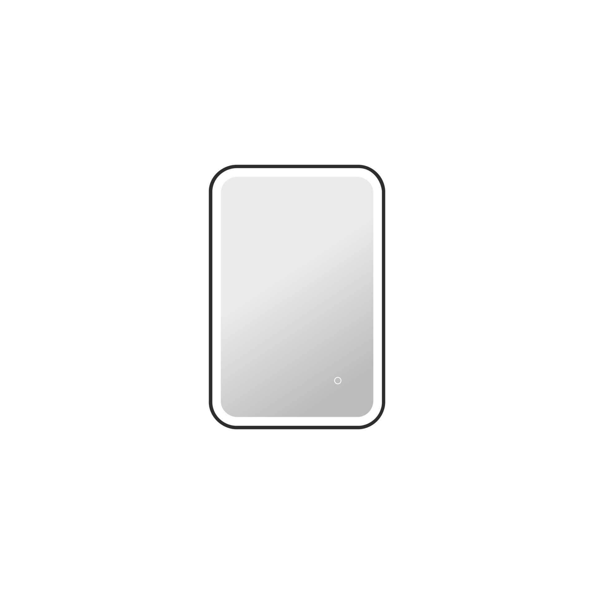 Harmoni 30 Inch Rectangular LED Lighted Mirror by Elegant Decor