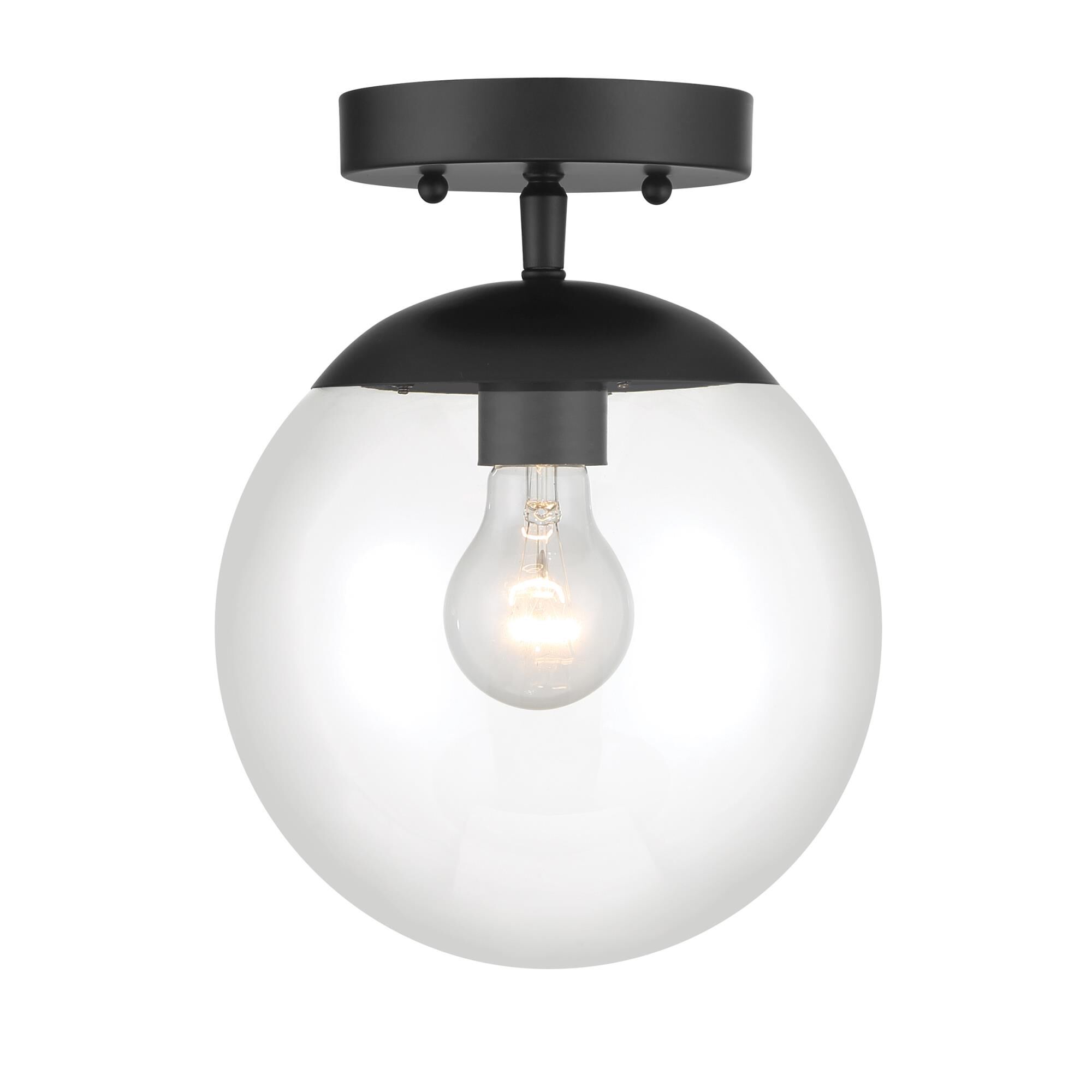 Shown in Coal finish and Clear glass