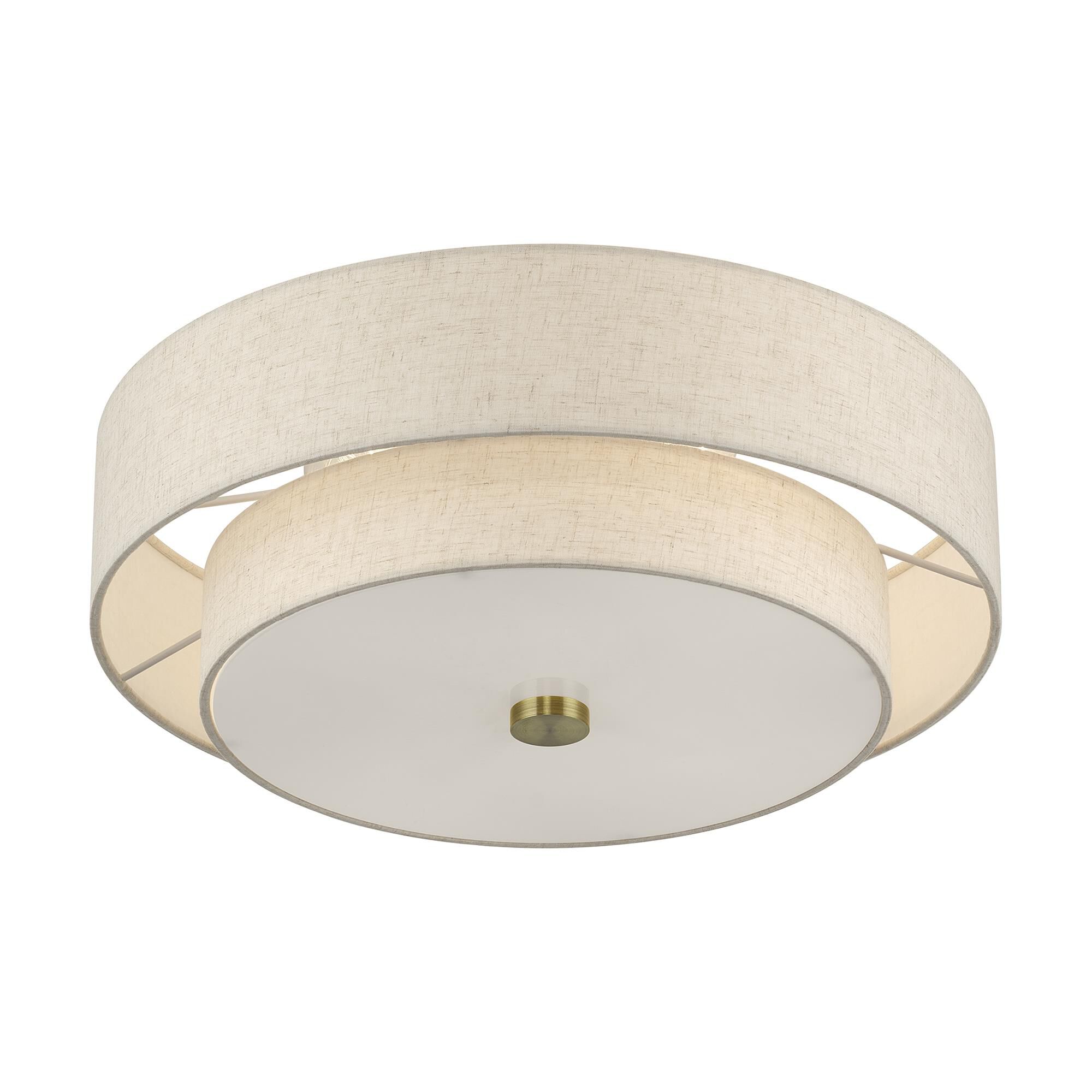 Monroe 18 Inch Semi Flush Mount by Livex Lighting
