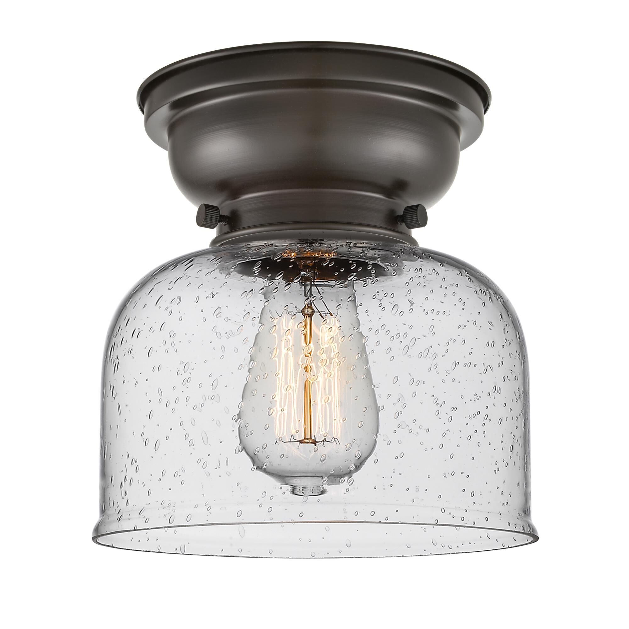 Bruno Marashlian Large Bell 8 Inch 1 Light Flush Mount by Innovations Lighting