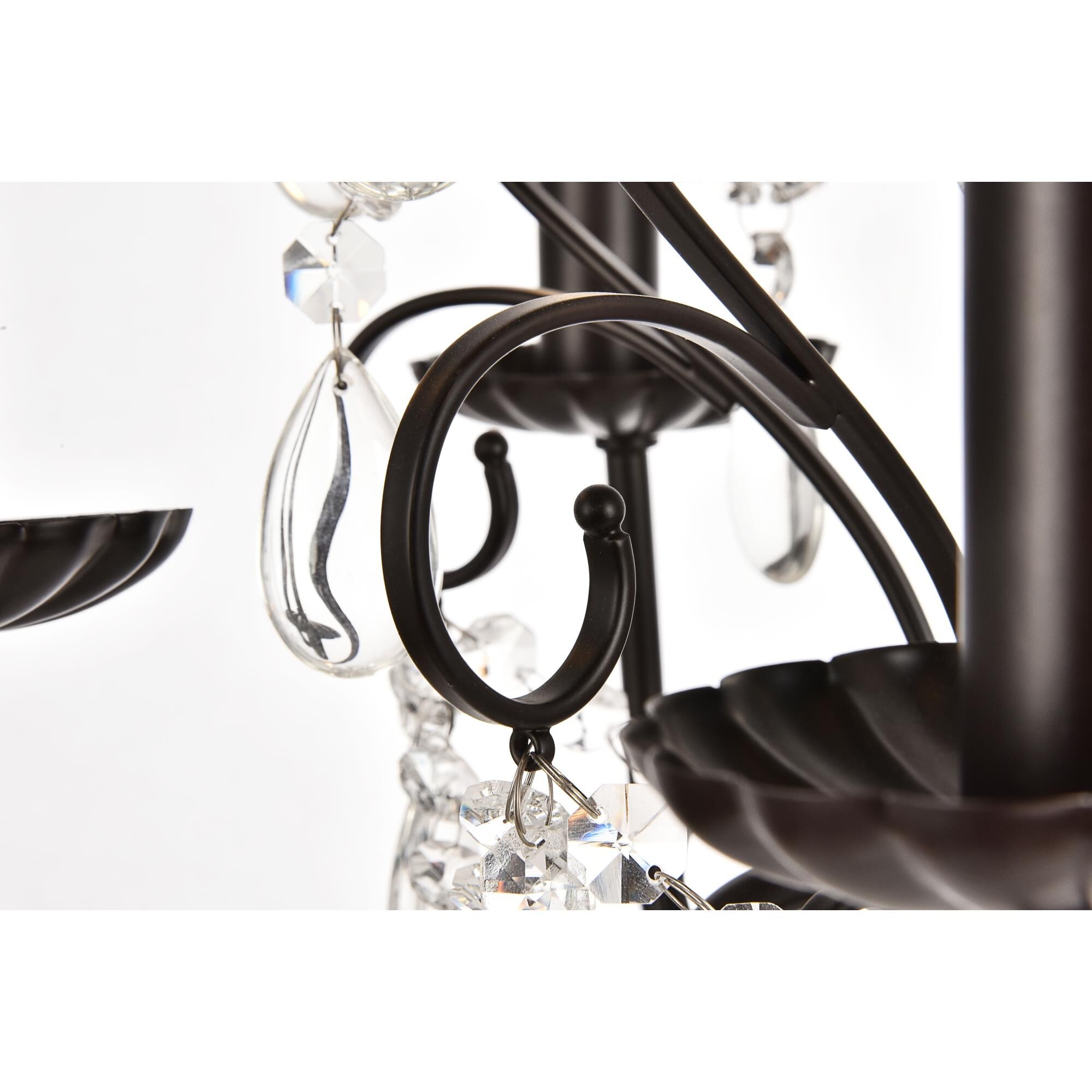 Blaise 17 Inch 5 Light Mini Chandelier by Elegant Lighting