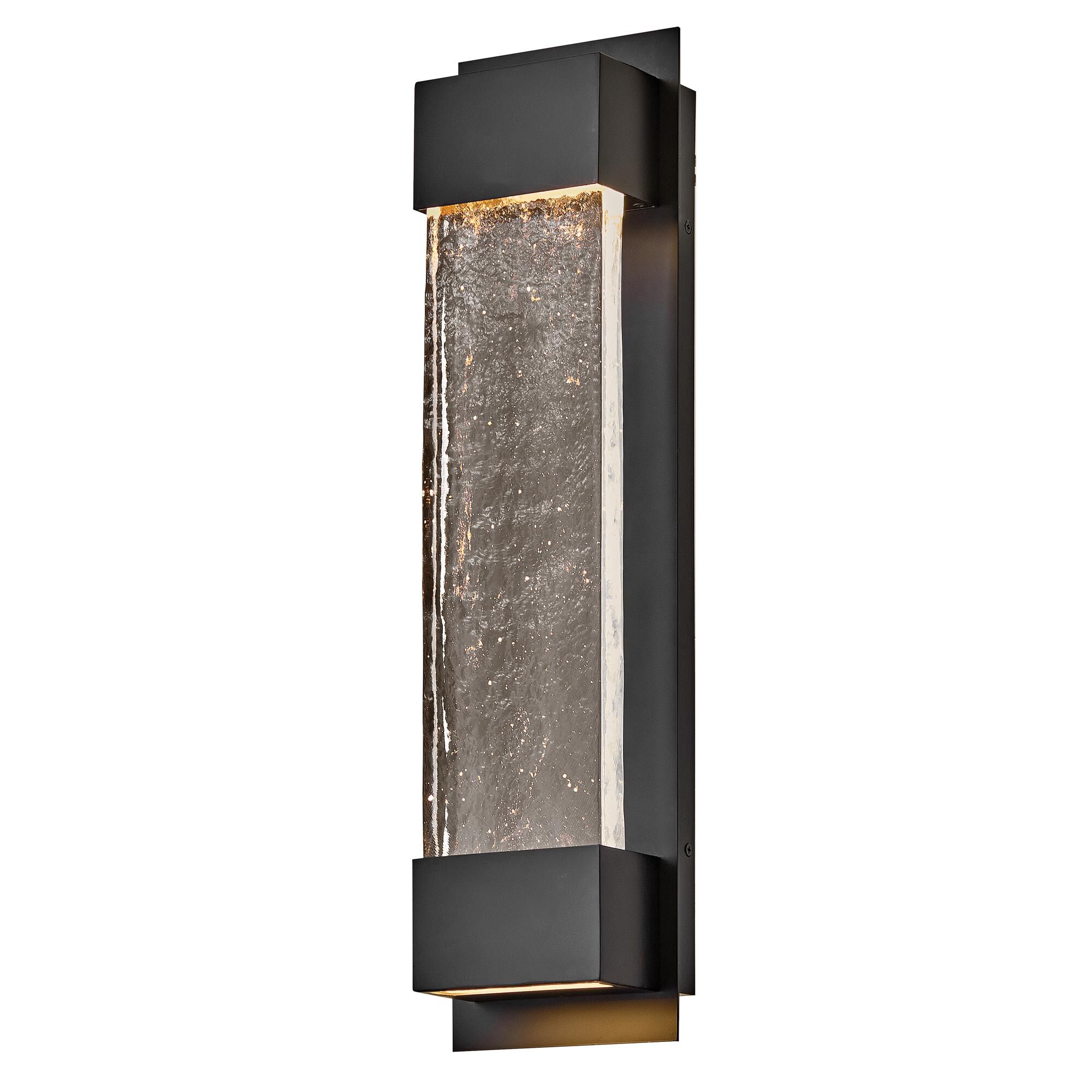 Shown in Black finish and Clear glass