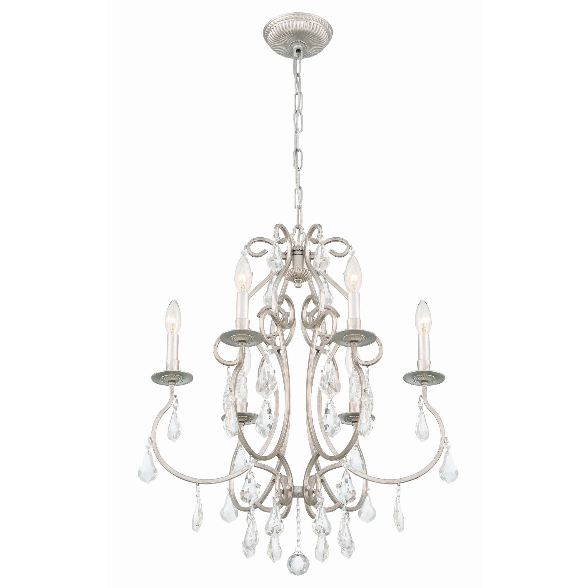 Ashton 21 Inch 6 Light Mini Chandelier by Crystorama