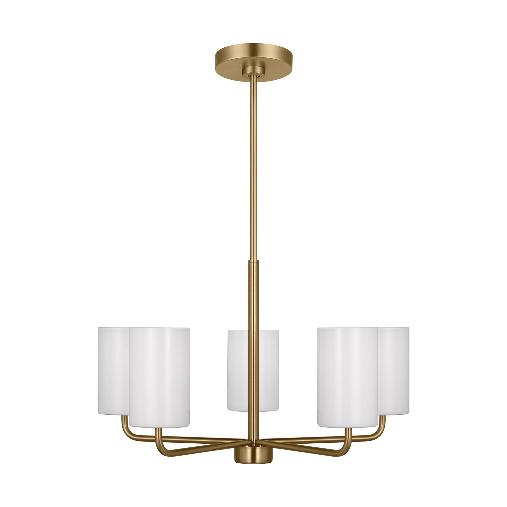 Shown in Satin Bronze finish and Clear Outside / Painted White Inside Glass s shade