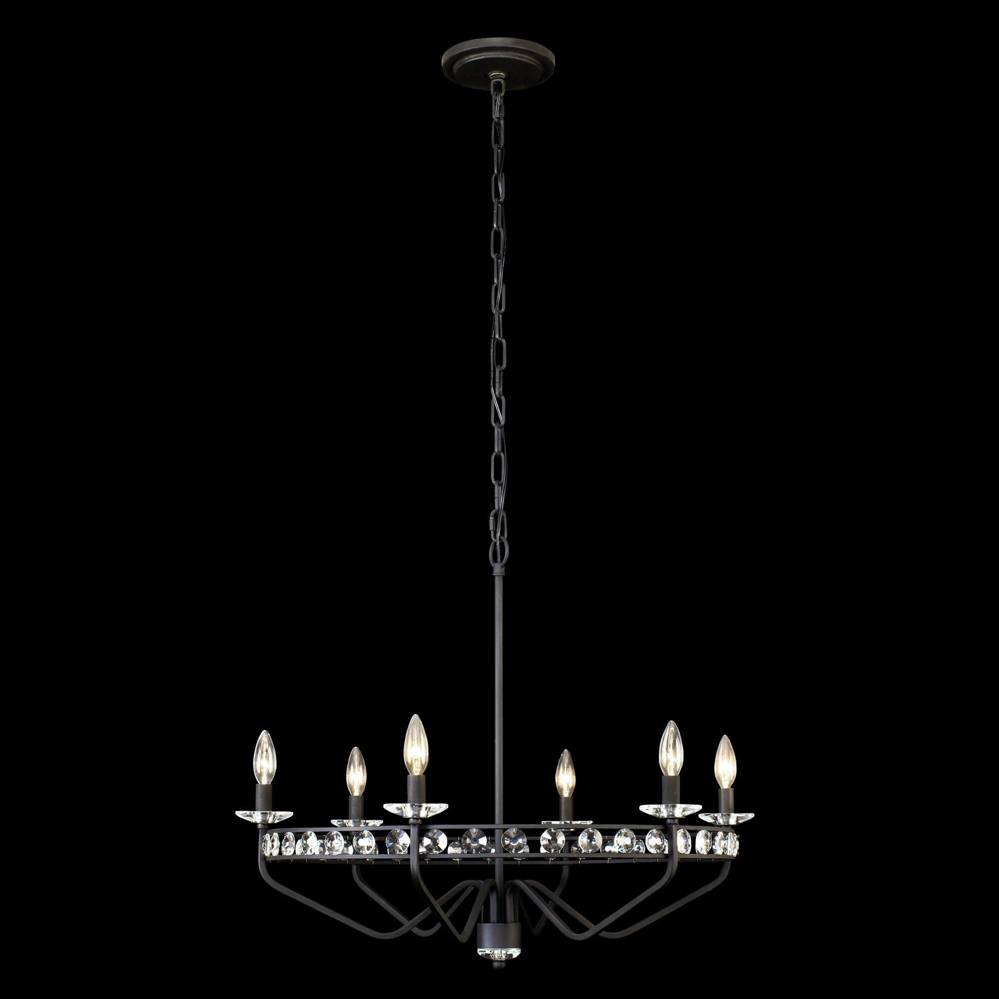 Monroe 29 Inch 6 Light Chandelier | Capitol Lighting 1800lighting.com
