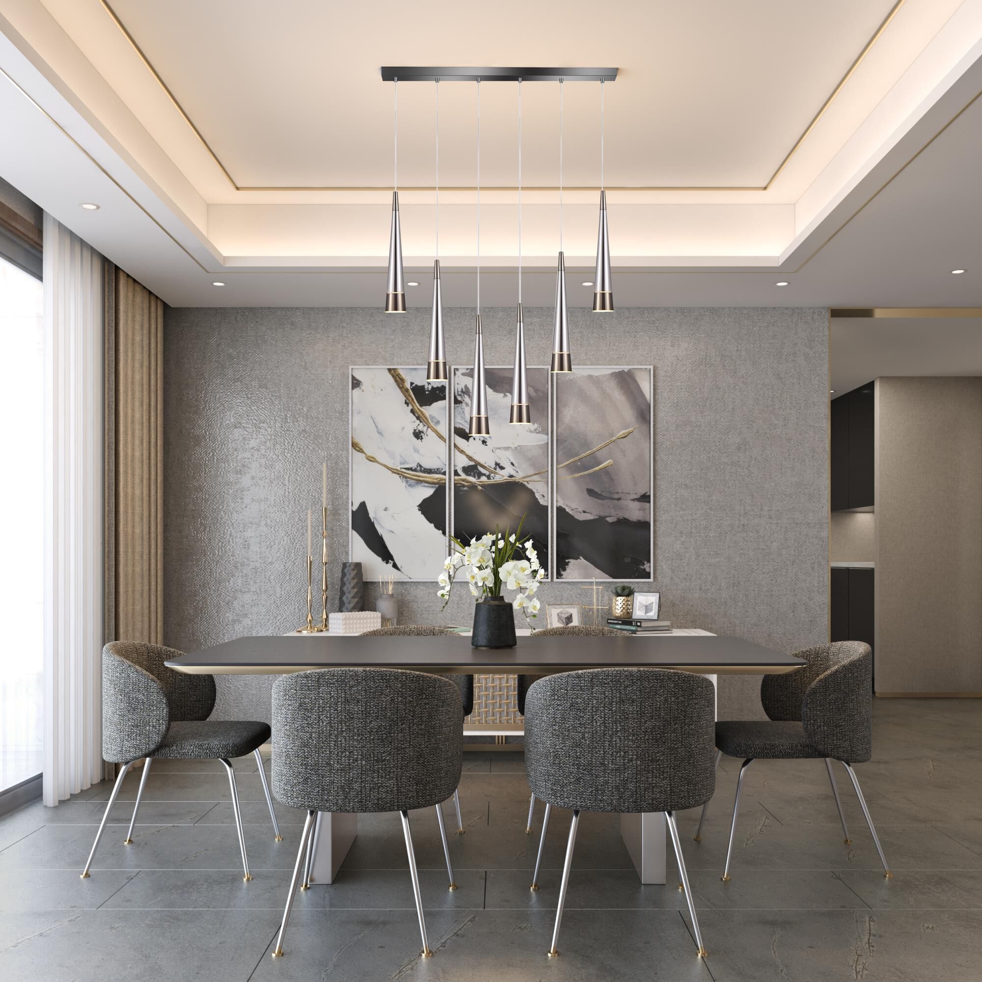 Sunnyvale 34 Inch Multi Light Pendant by Artcraft