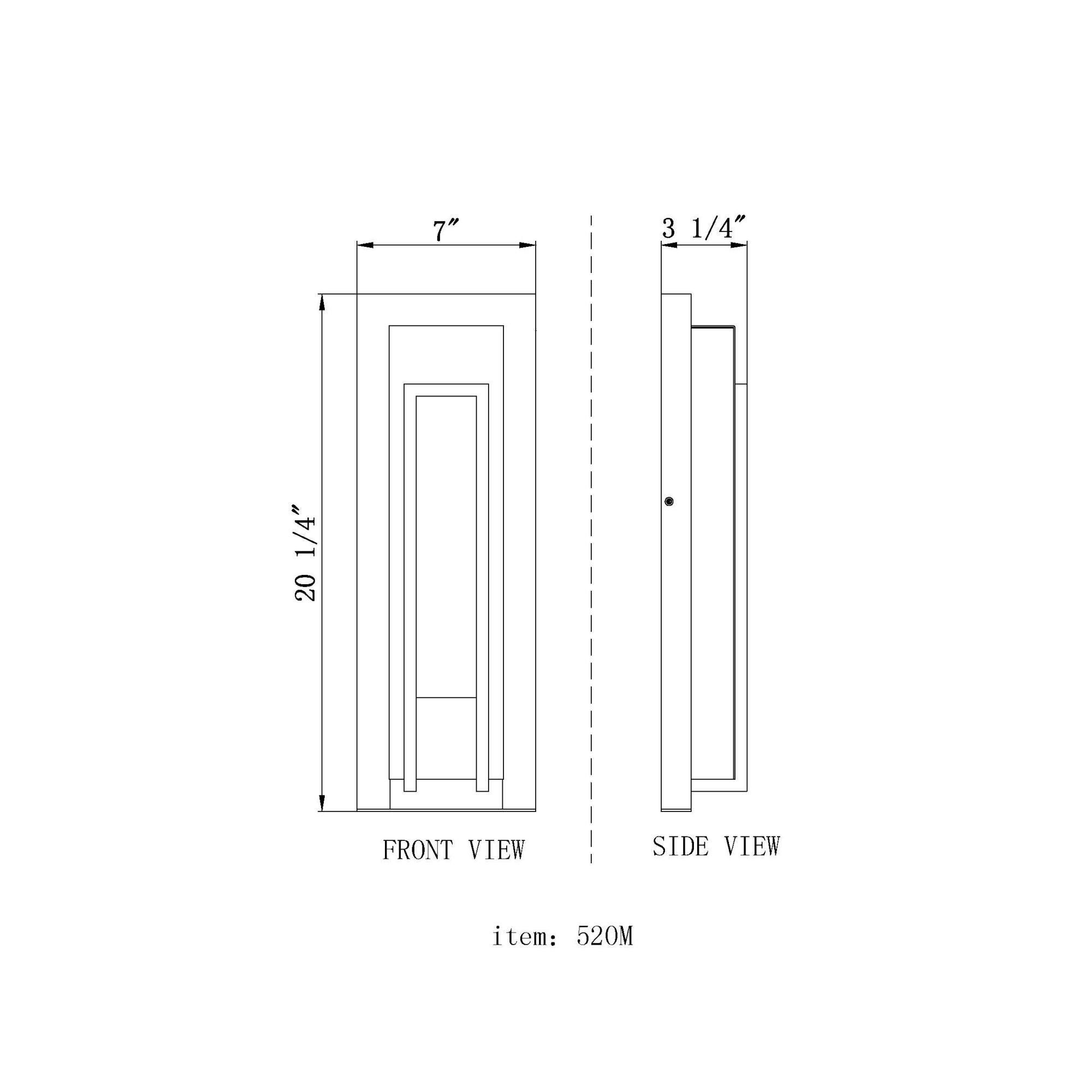 Z-Lite Keaton 20 Inch Tall LED Outdoor Wall Light